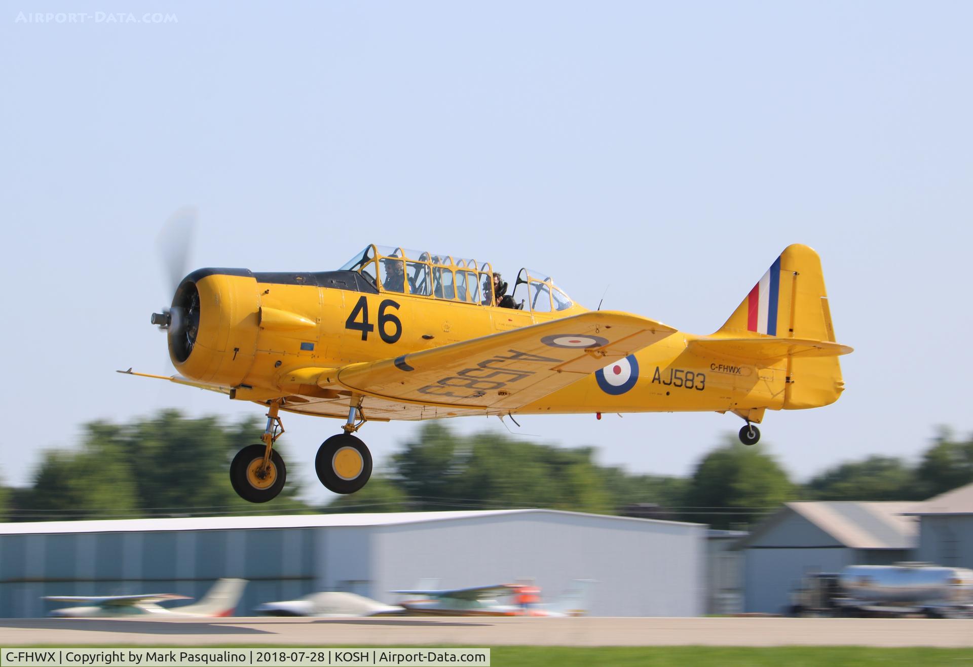 C-FHWX, 1941 Noorduyn AT-16 Harvard II C/N 76-3553, Harvard II