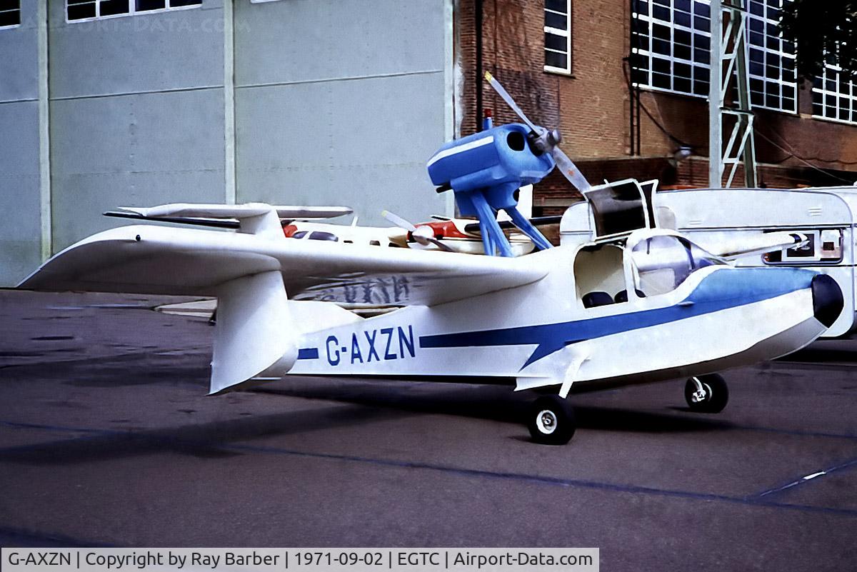 G-AXZN, Schweizer TSC-1A1 Teal C/N 8, Thurston TSC-1A Teal [008] Cranfield~G  02/09/1971