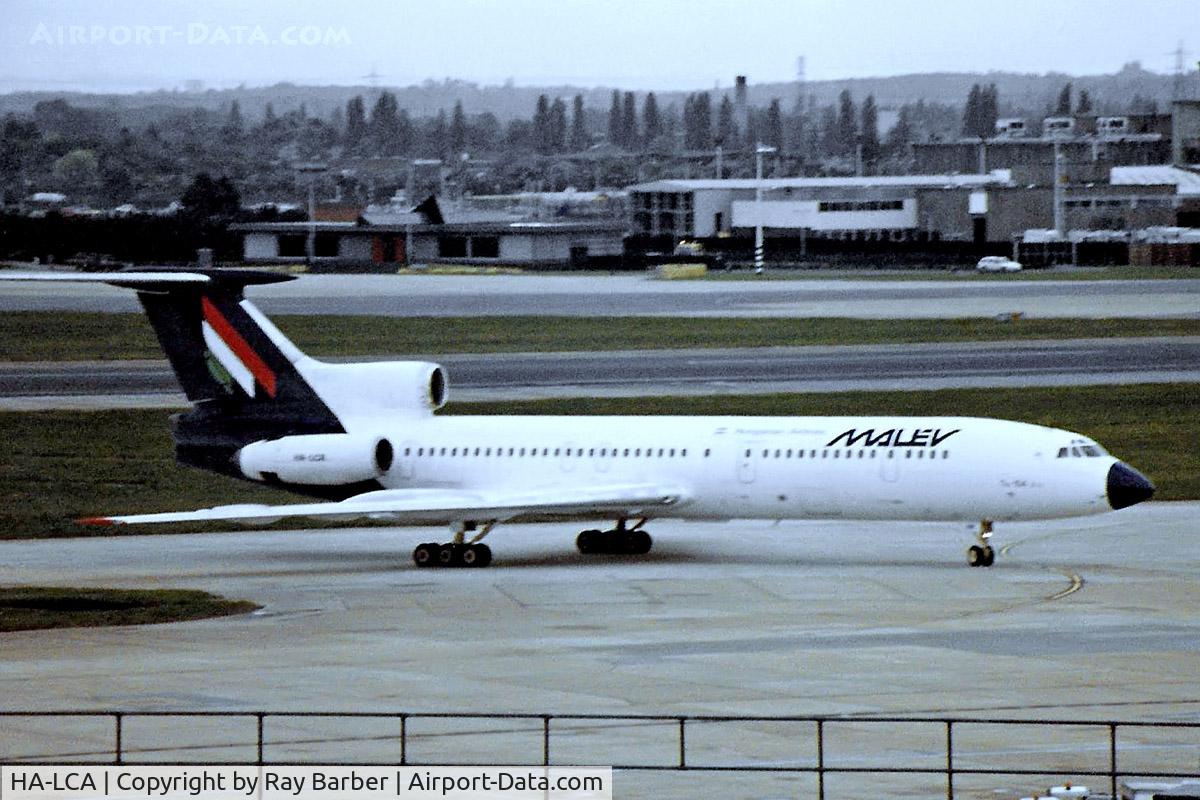 HA-LCA, 1973 Tupolev Tu-154B-2 C/N 73A045, HA-LCA   Tupolev TU-154B2 [73A-045] (MALEV) (Place & Date unknown)  @1990