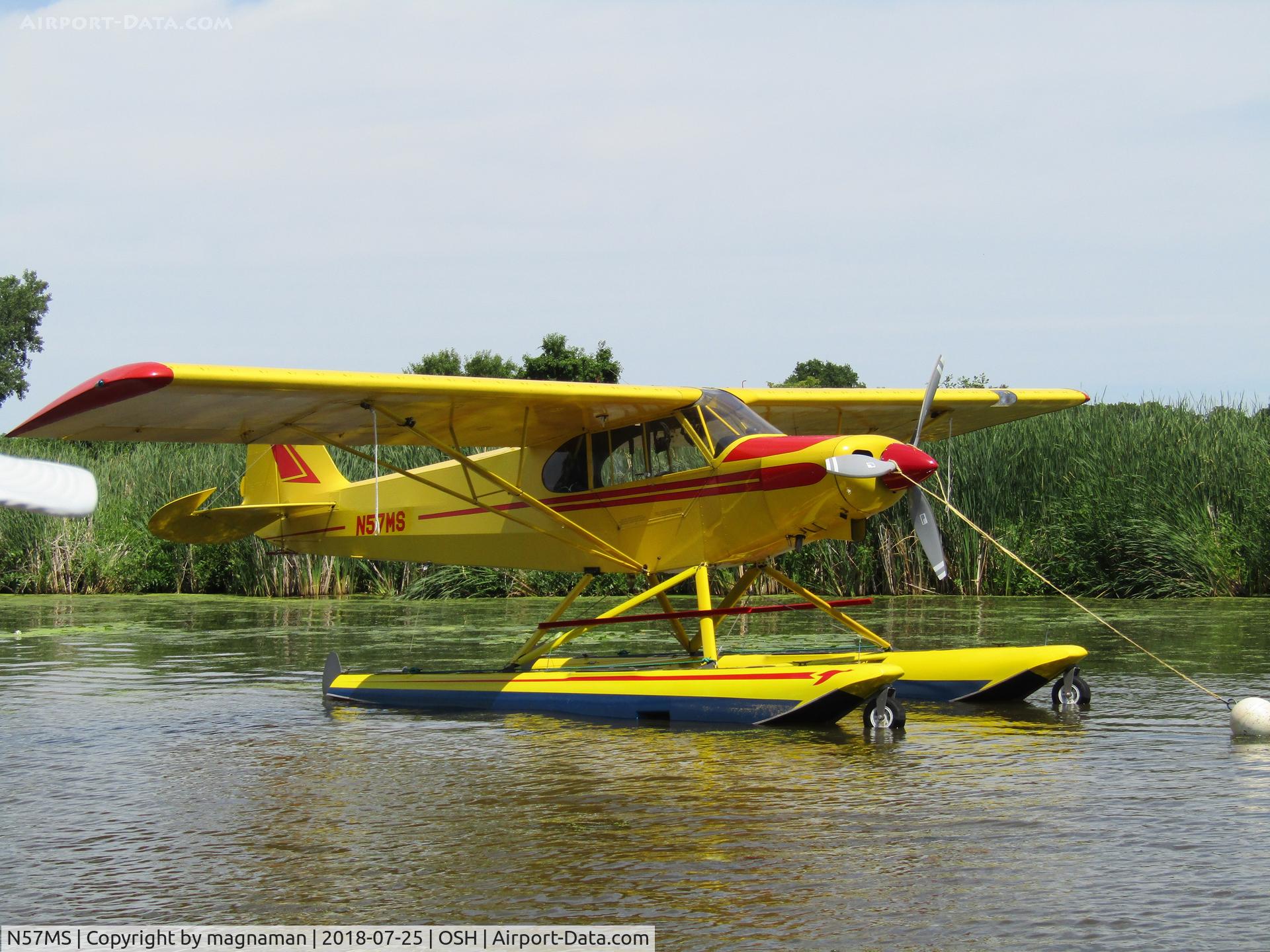 N57MS, 1999 Wag-Aero Super CUBy C/N GB-2, can see it from miles away