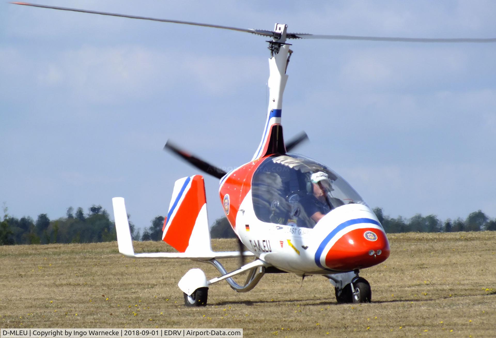 D-MLEU, AutoGyro Calidus 09 C/N Not found D-MLEU, AutoGyro Calidus 09 at the 2018 Flugplatzfest Wershofen