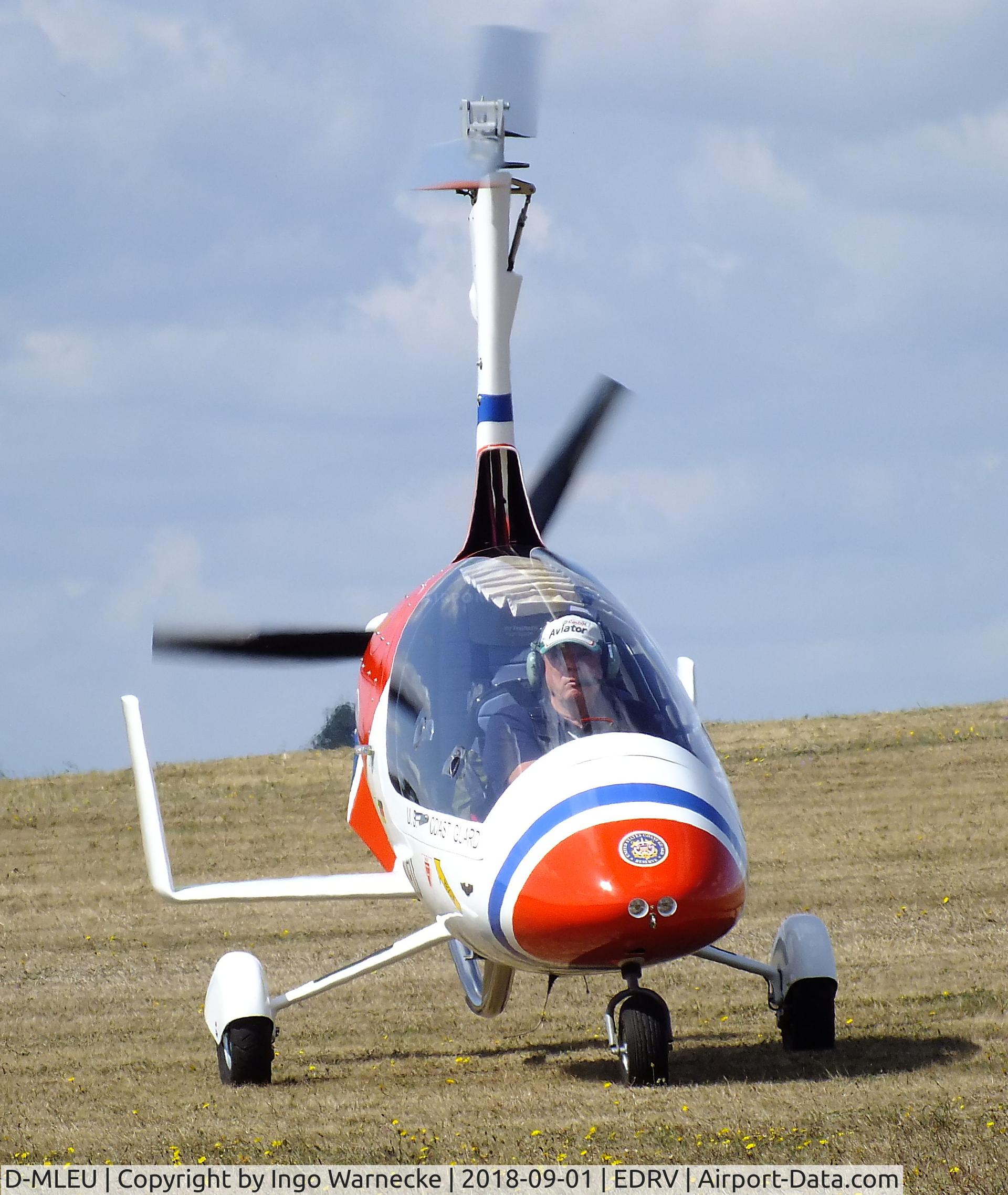 D-MLEU, AutoGyro Calidus 09 C/N Not found D-MLEU, AutoGyro Calidus 09 at the 2018 Flugplatzfest Wershofen