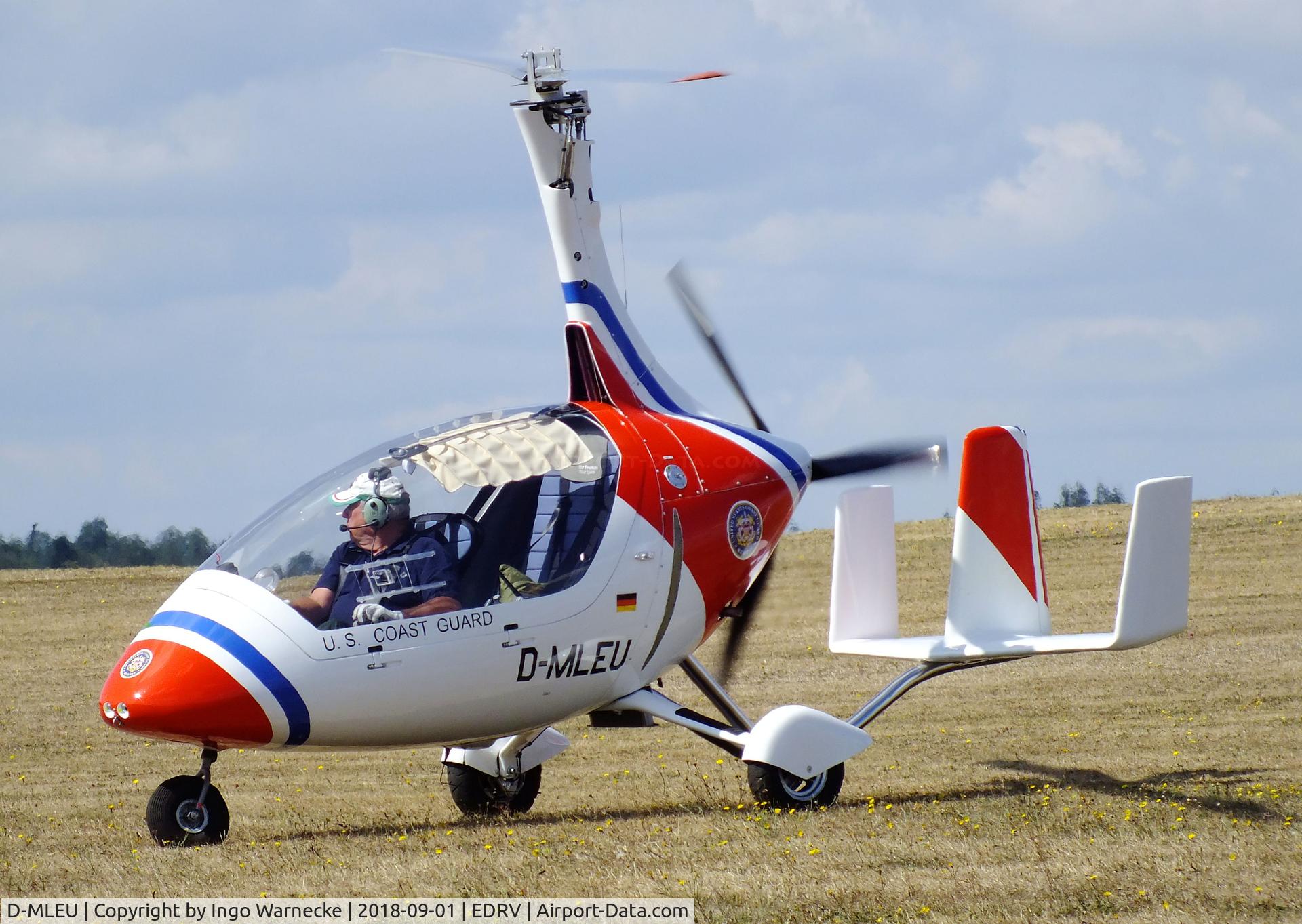 D-MLEU, AutoGyro Calidus 09 C/N Not found D-MLEU, AutoGyro Calidus 09 at the 2018 Flugplatzfest Wershofen