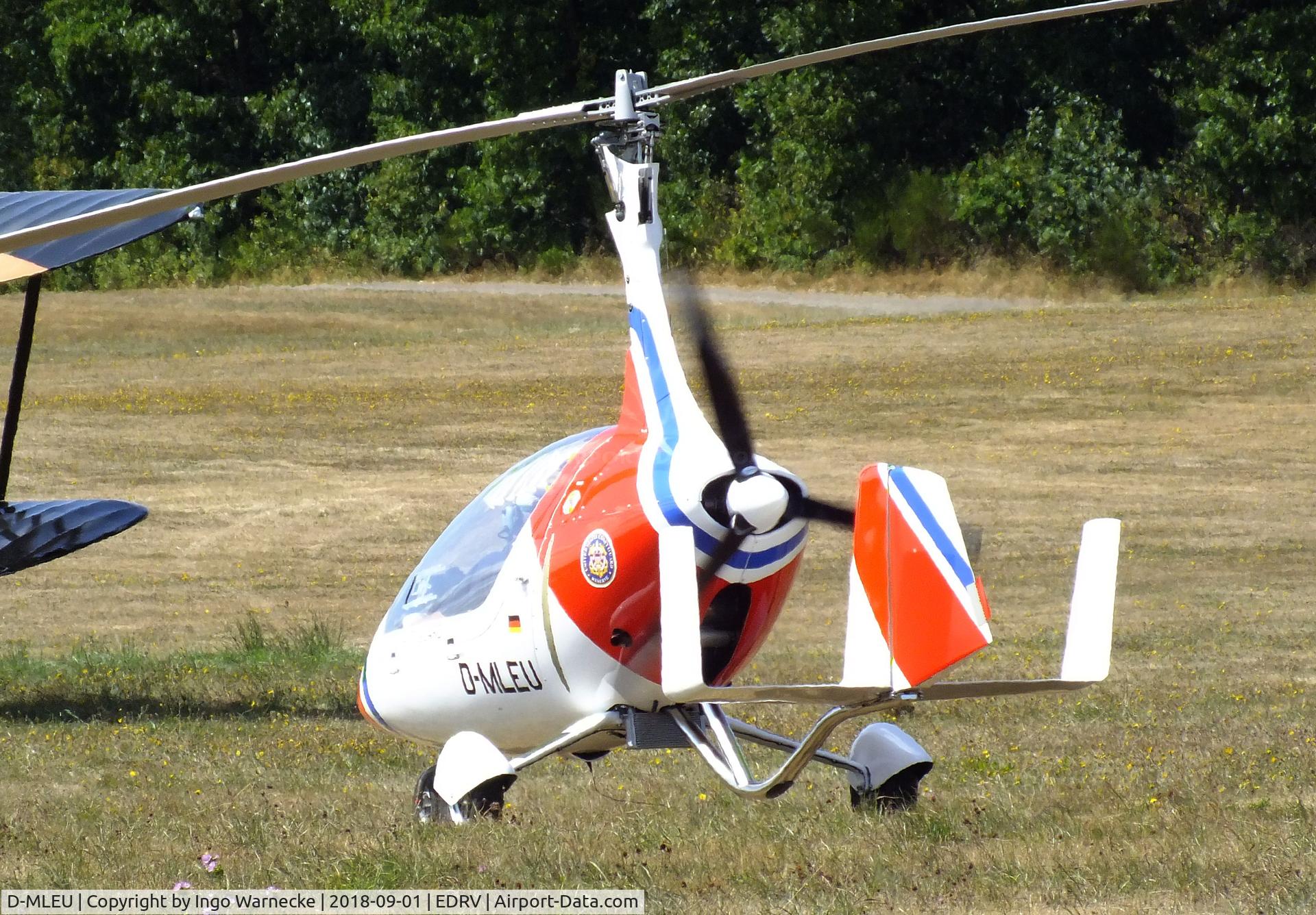 D-MLEU, AutoGyro Calidus 09 C/N Not found D-MLEU, AutoGyro Calidus 09 at the 2018 Flugplatzfest Wershofen