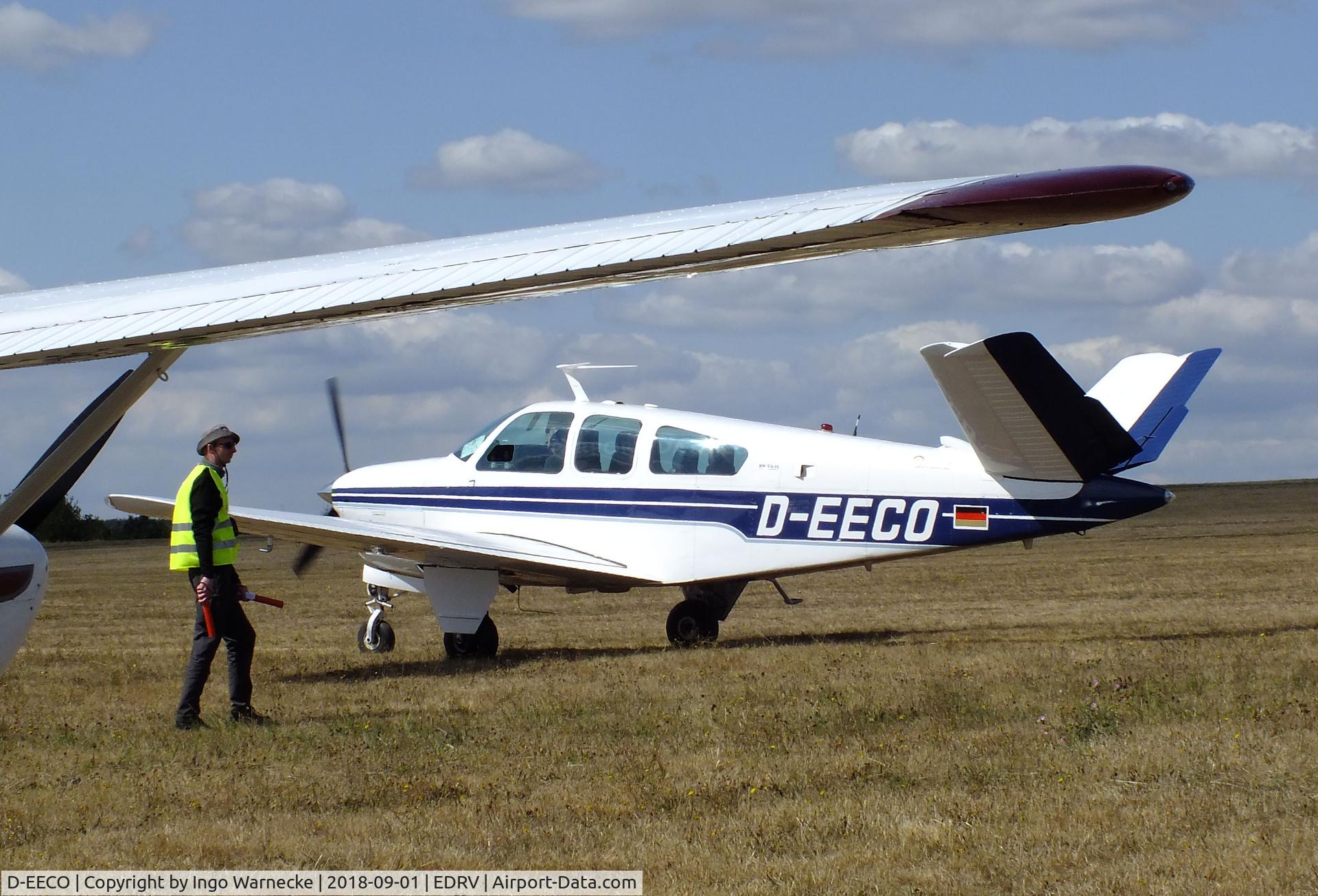 D-EECO, 1972 Beech V35B Bonanza C/N D-9339, Beechcraft V35B Bonanza at the 2018 Flugplatzfest Wershofen