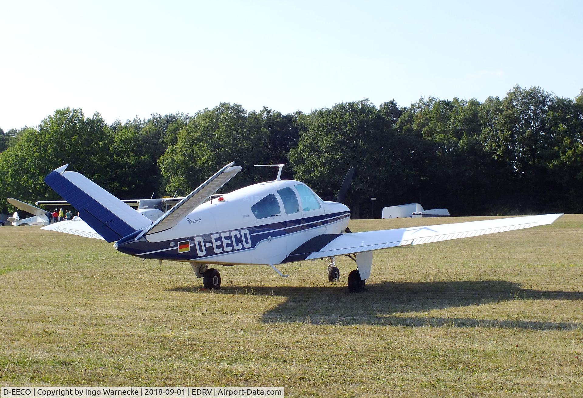 D-EECO, 1972 Beech V35B Bonanza C/N D-9339, Beechcraft V35B Bonanza at the 2018 Flugplatzfest Wershofen