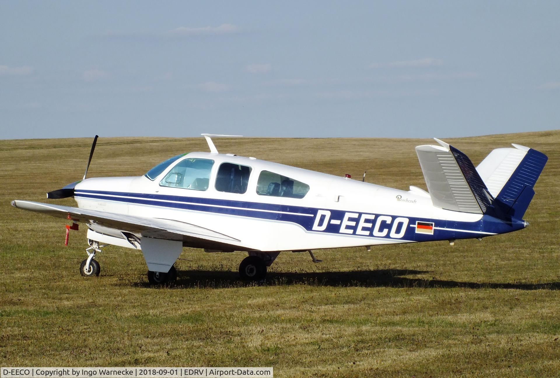D-EECO, 1972 Beech V35B Bonanza C/N D-9339, Beechcraft V35B Bonanza at the 2018 Flugplatzfest Wershofen