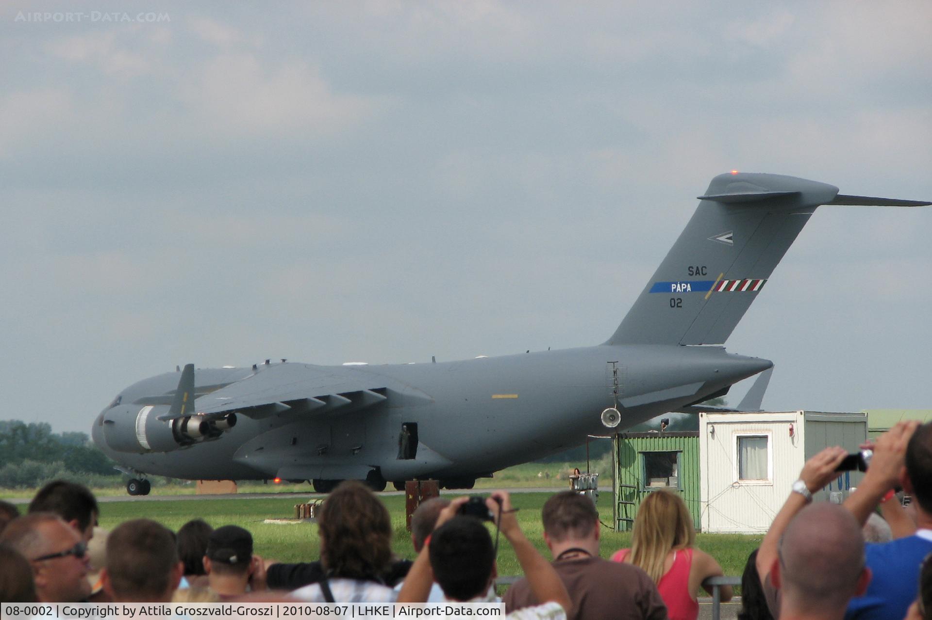 08-0002, 2009 Boeing C-17A Globemaster III C/N F-210, LHKE Kecskemét Air Base, International Air Show, Hungary