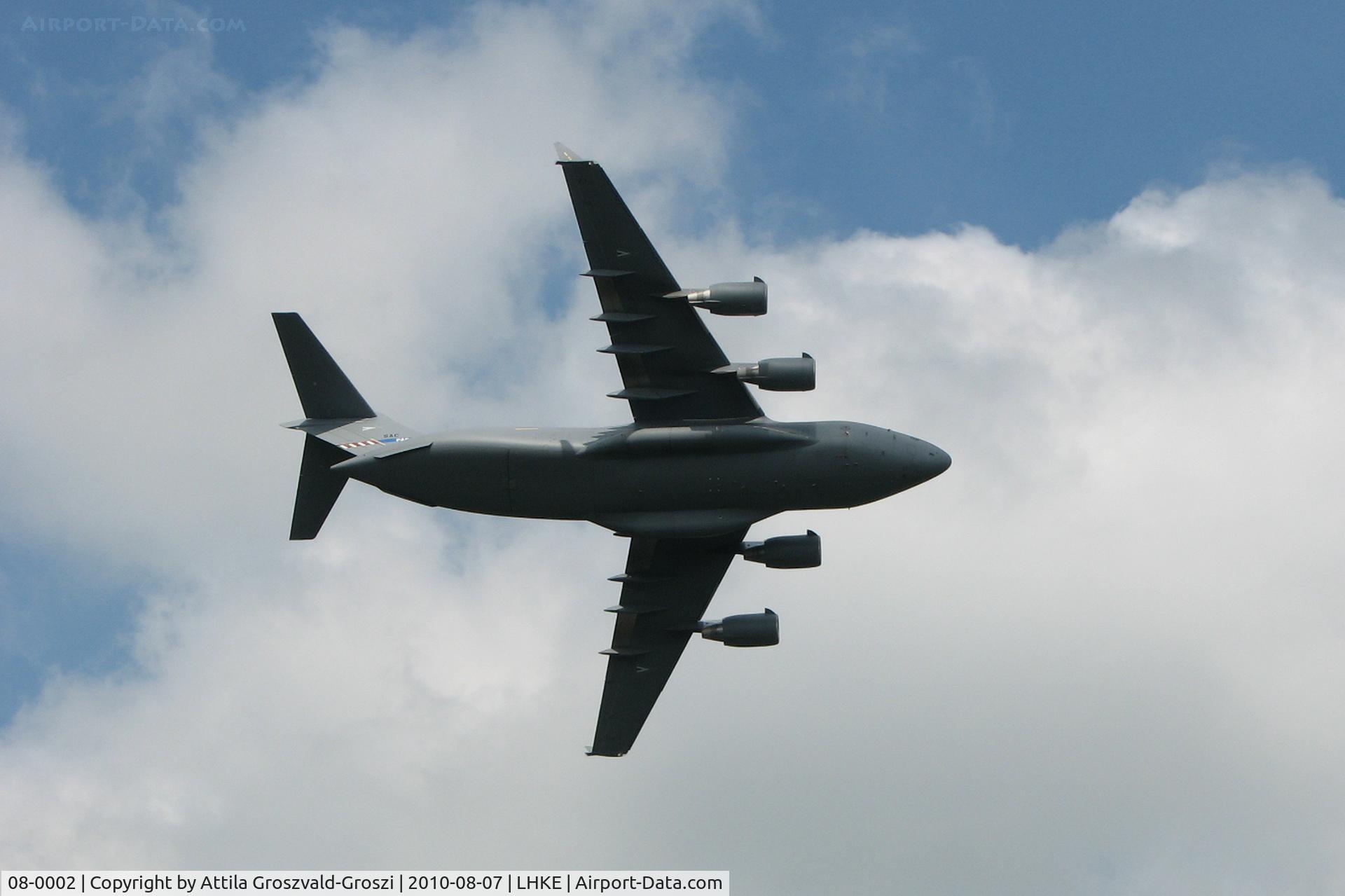 08-0002, 2009 Boeing C-17A Globemaster III C/N F-210, LHKE Kecskemét Air Base, International Air Show, Hungary