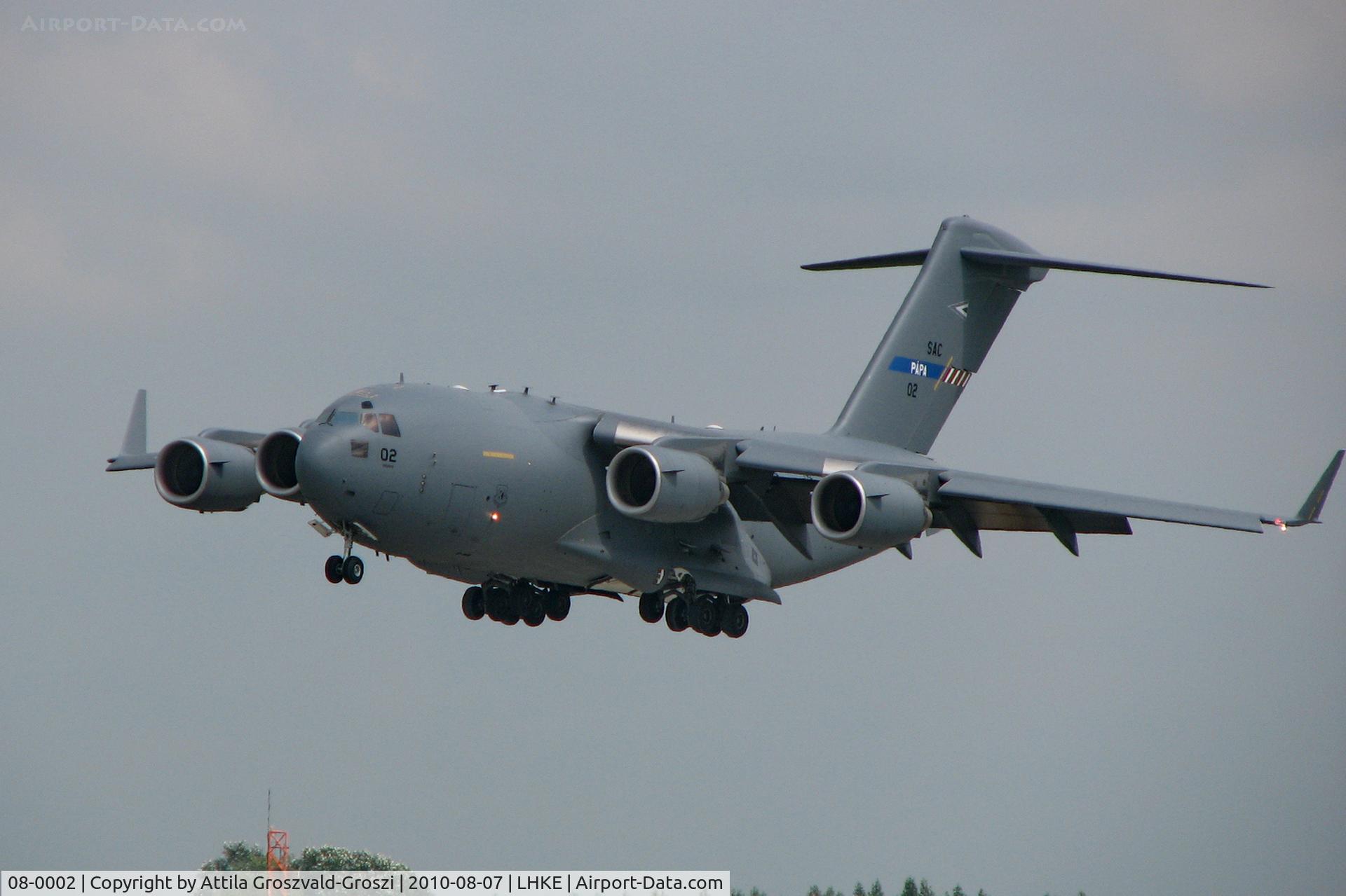 08-0002, 2009 Boeing C-17A Globemaster III C/N F-210, LHKE Kecskemét Air Base, International Air Show, Hungary