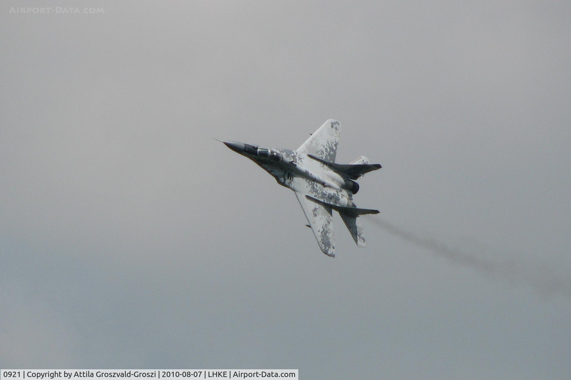 0921, Mikoyan-Gurevich MiG-29AS C/N 2960535409, LHKE Kecskemét Air Base, International Air Show, Hungary