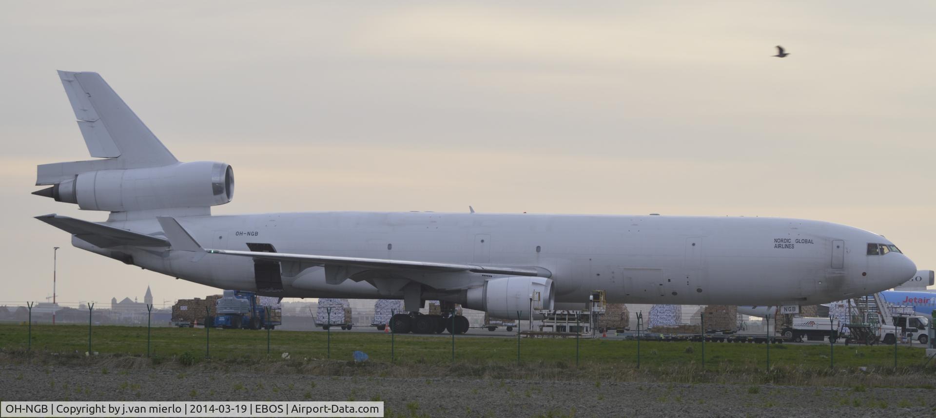 OH-NGB, 1995 McDonnell Douglas MD-11F C/N 48546, Ostend, Belgium