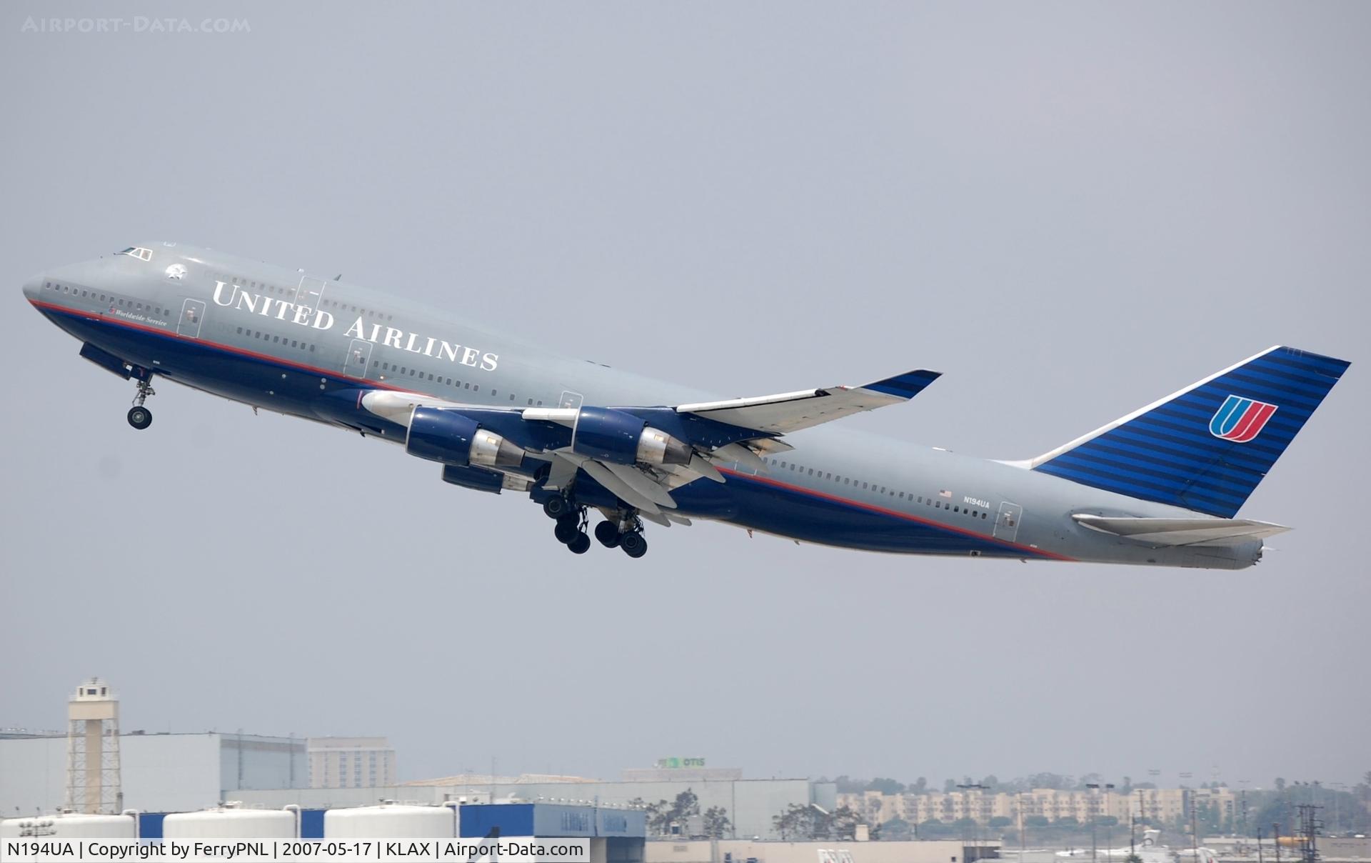 N194UA, 1997 Boeing 747-422 C/N 26892, United B744, stored in TUP 2015.