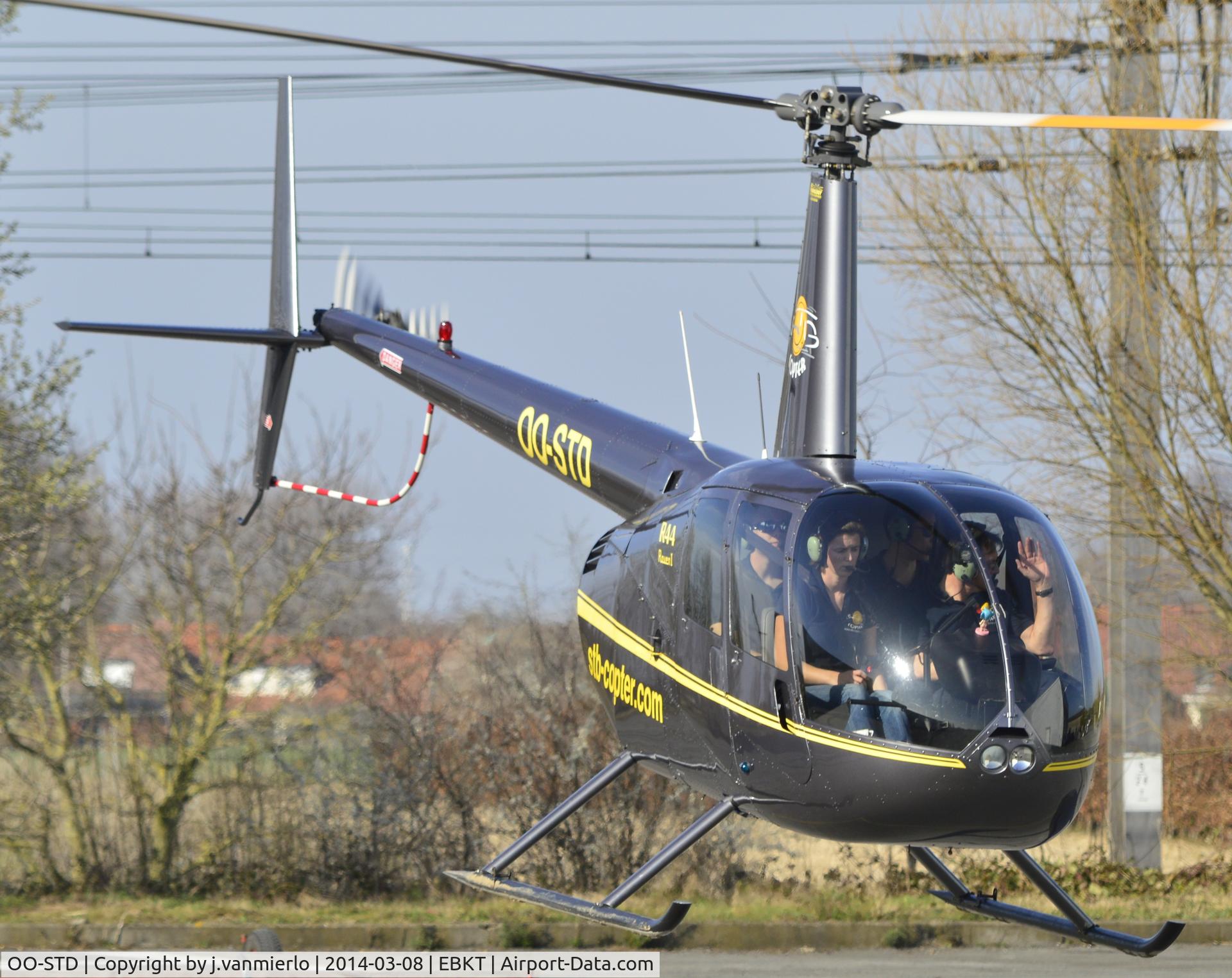 OO-STD, 2009 Robinson R44 Raven C/N 2019, Kortrijk, Wevelgem, Belgium 2014