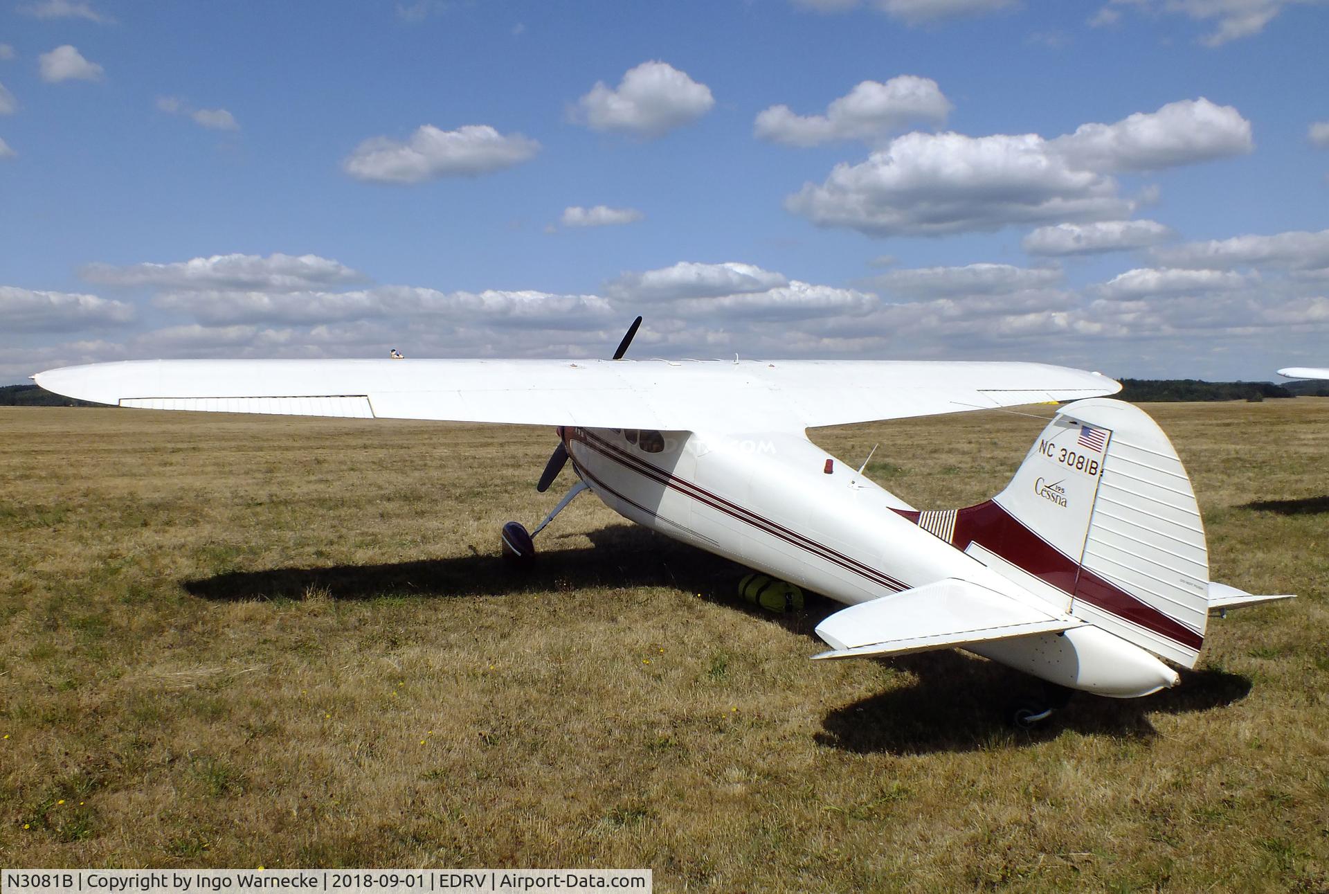 N3081B, 1952 Cessna 195B Businessliner C/N 7966, Cessna 195B at the 2018 Flugplatzfest Wershofen