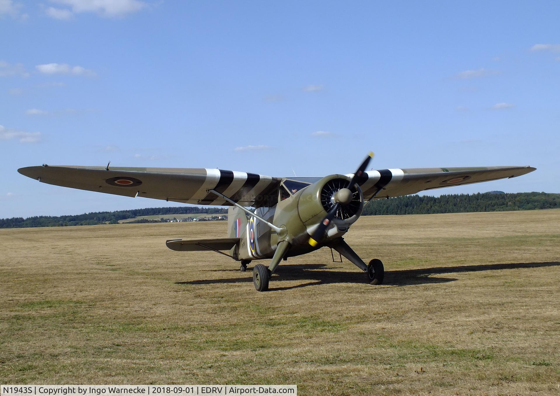 N1943S, 1943 Stinson V77 Reliant C/N 77-463, Stinson (Vultee) V-77/AT-19 Reliant at the 2018 Flugplatzfest Wershofen