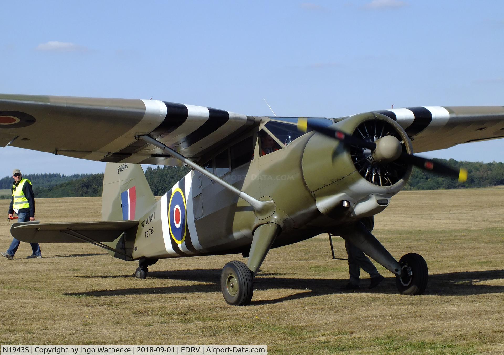 N1943S, 1943 Stinson V77 Reliant C/N 77-463, Stinson (Vultee) V-77/AT-19 Reliant at the 2018 Flugplatzfest Wershofen