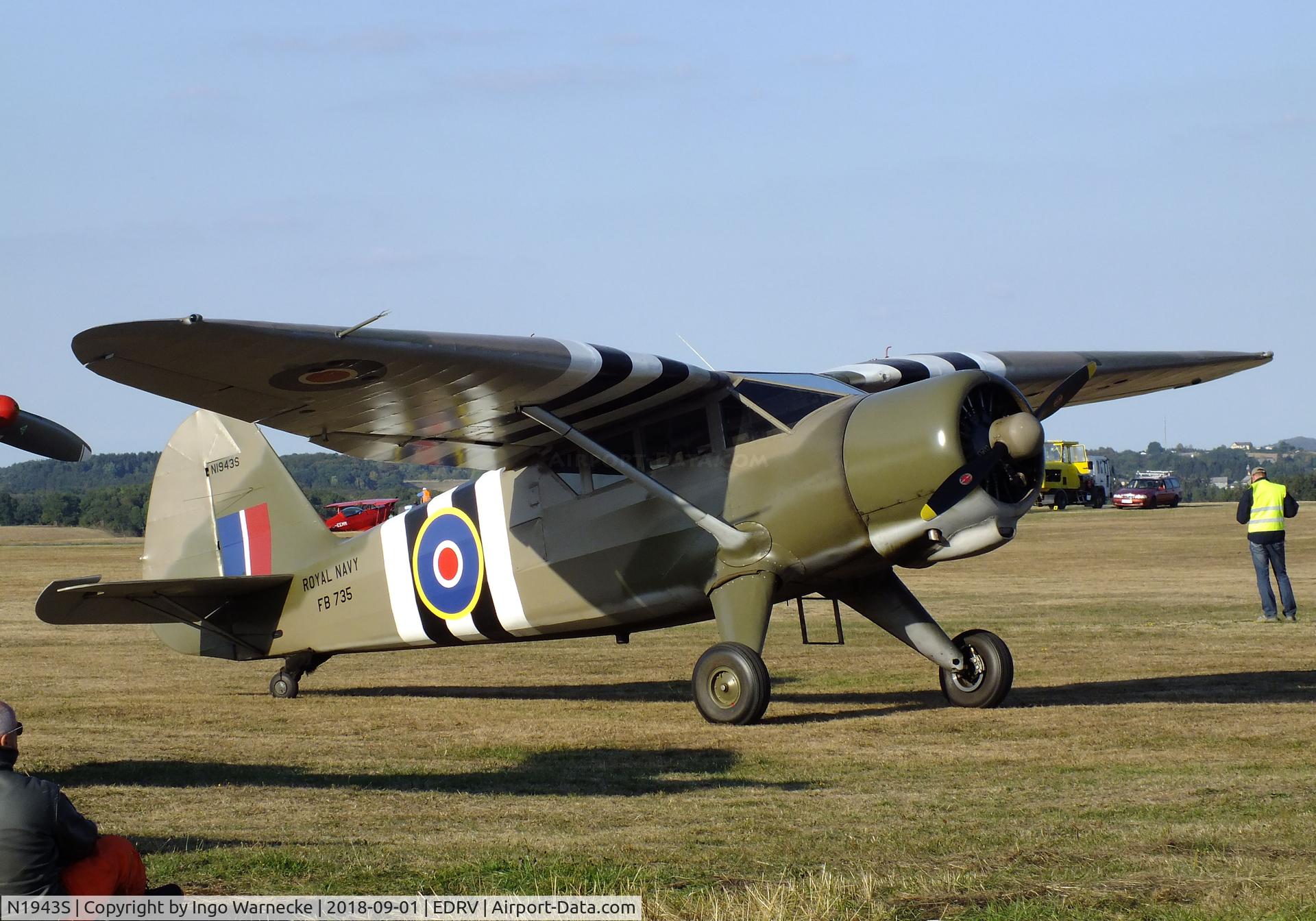 N1943S, 1943 Stinson V77 Reliant C/N 77-463, Stinson (Vultee) V-77/AT-19 Reliant at the 2018 Flugplatzfest Wershofen