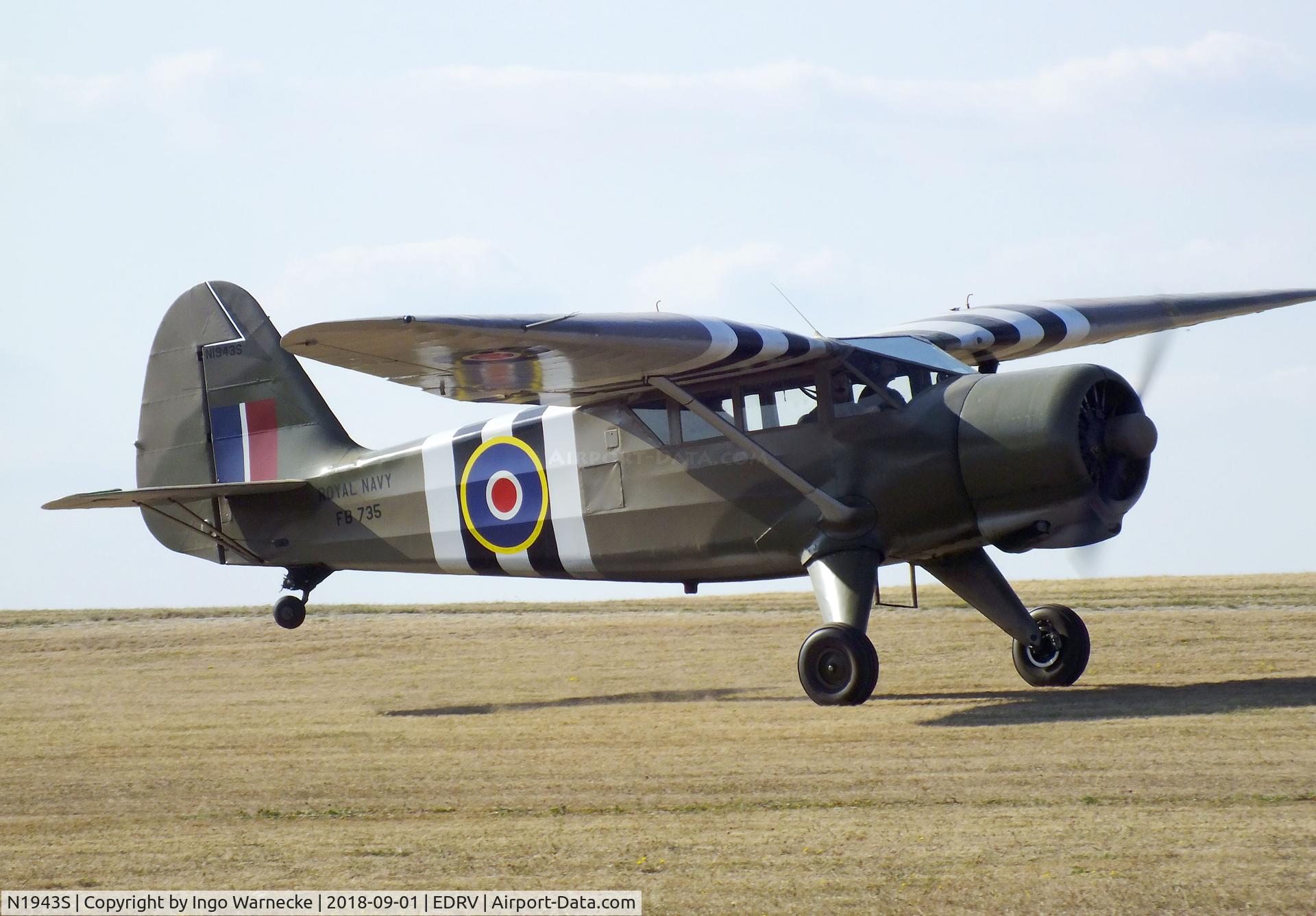 N1943S, 1943 Stinson V77 Reliant C/N 77-463, Stinson (Vultee) V-77/AT-19 Reliant at the 2018 Flugplatzfest Wershofen