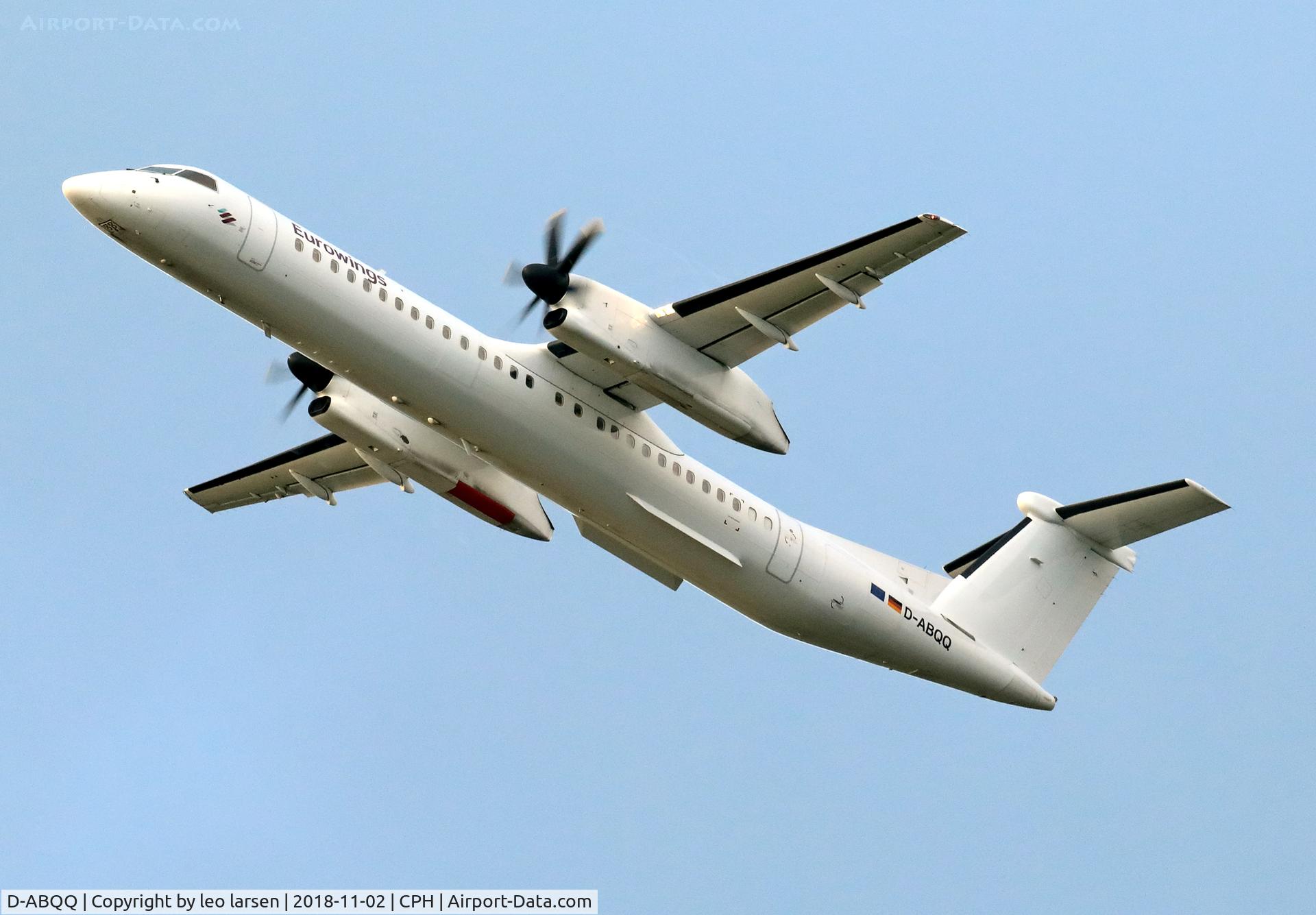 D-ABQQ, 2008 De Havilland Canada DHC-8-402Q Dash 8 Dash 8 C/N 4198, Copenhagen 2.11.2018