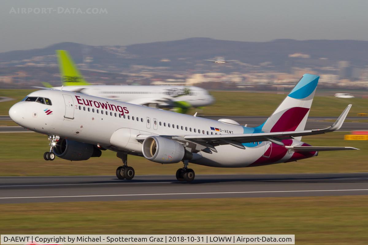 D-AEWT, 2017 Airbus A320-214 C/N 7534, LOWW - 20181031