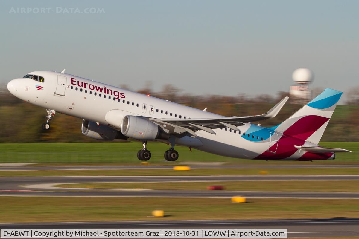D-AEWT, 2017 Airbus A320-214 C/N 7534, LOWW - 20181031