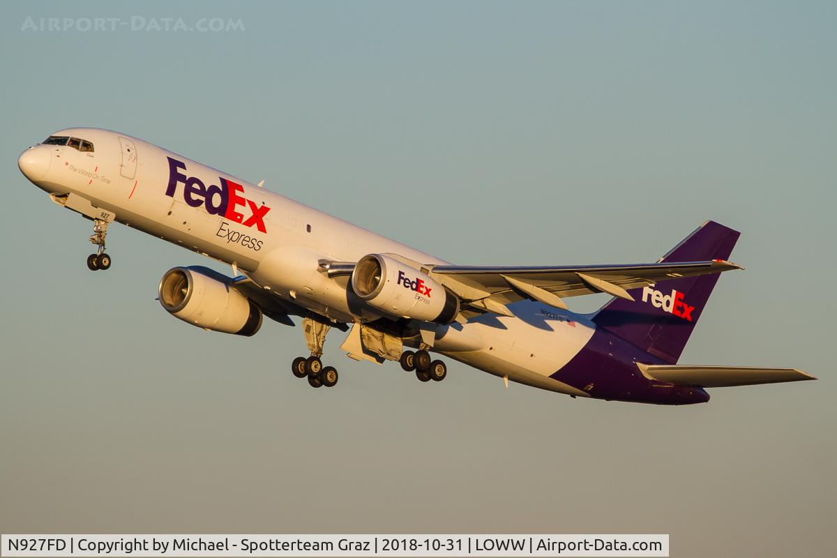 N927FD, 1994 Boeing 757-204 C/N 27220, LOWW - 20181031