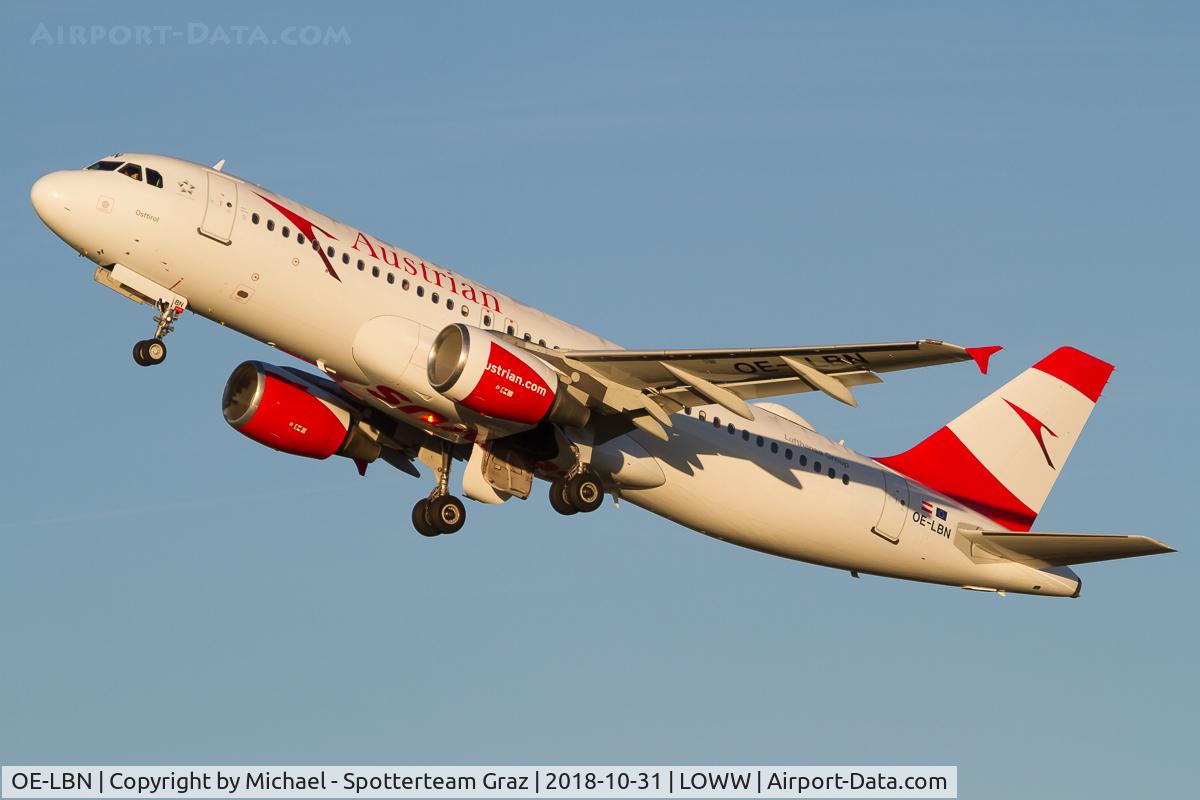OE-LBN, 1997 Airbus A320-214 C/N 768, LOWW - 20181031