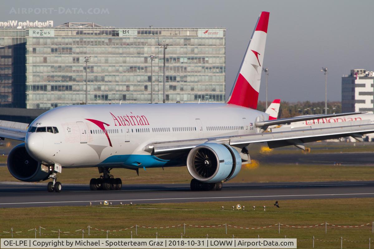 OE-LPE, 1998 Boeing 777-2Q8/ER C/N 27607, LOWW - 20181031