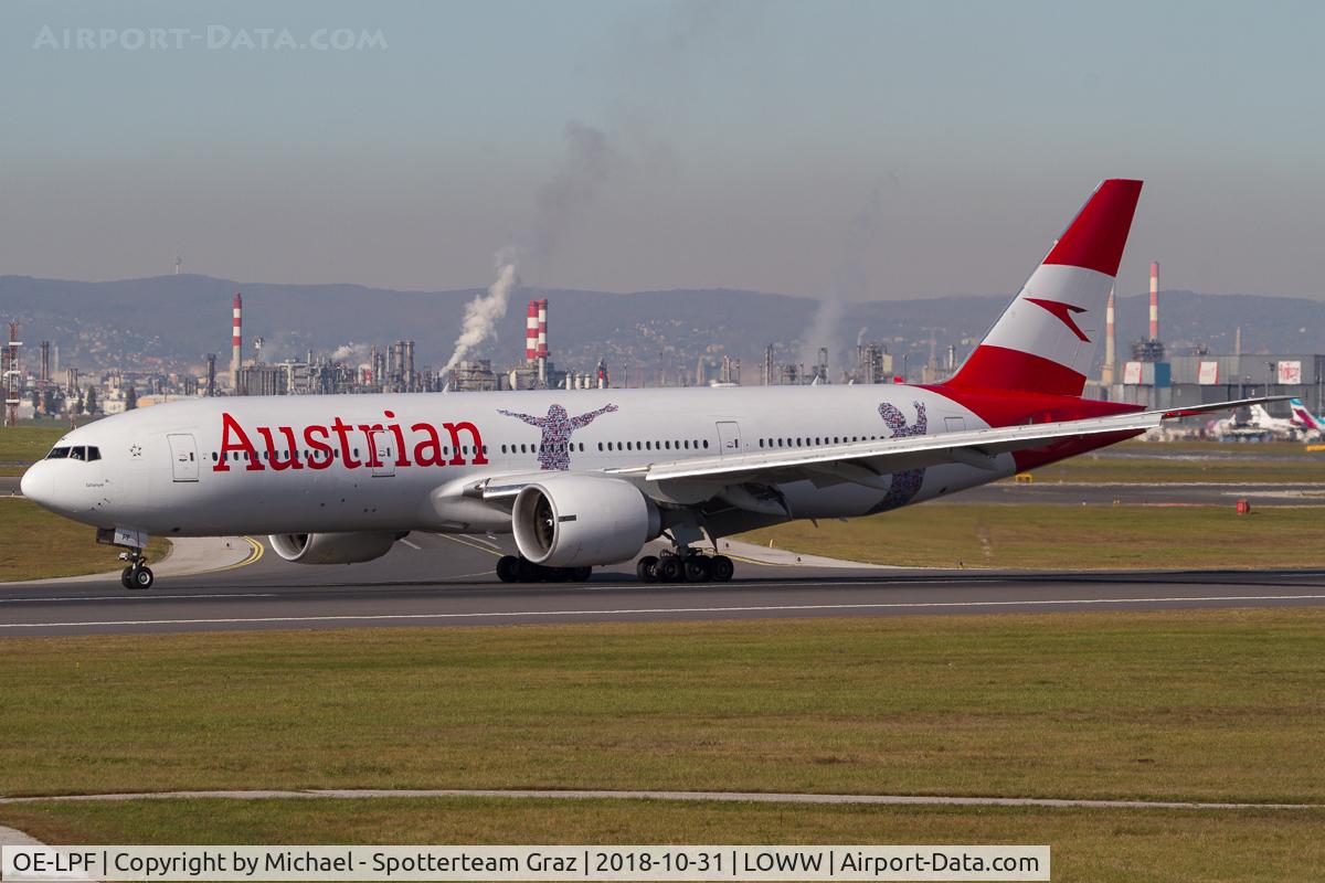 OE-LPF, 2001 Boeing 777-2Q8/ER C/N 28692, LOWW - 20181031
