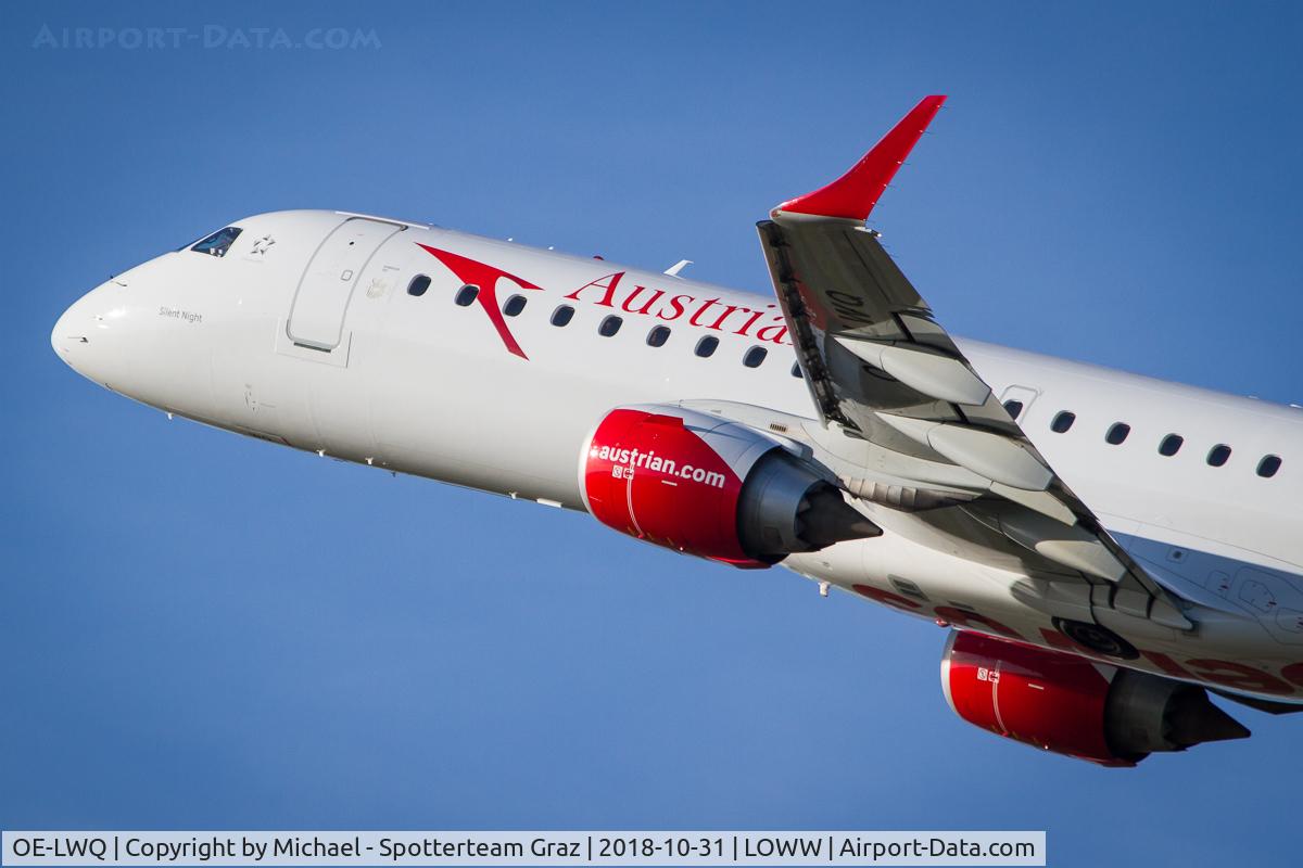 OE-LWQ, 2012 Embraer 195LR (ERJ-190-200LR) C/N 19000565, LOWW - 20181031