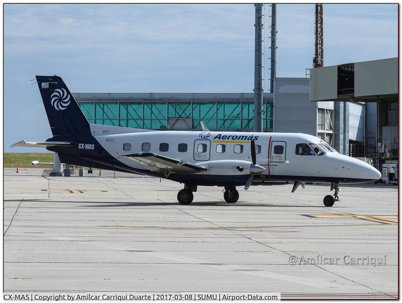 CX-MAS, 1982 Embraer EMB-110P1 Bandeirante C/N 110393, Taxi in SUMU