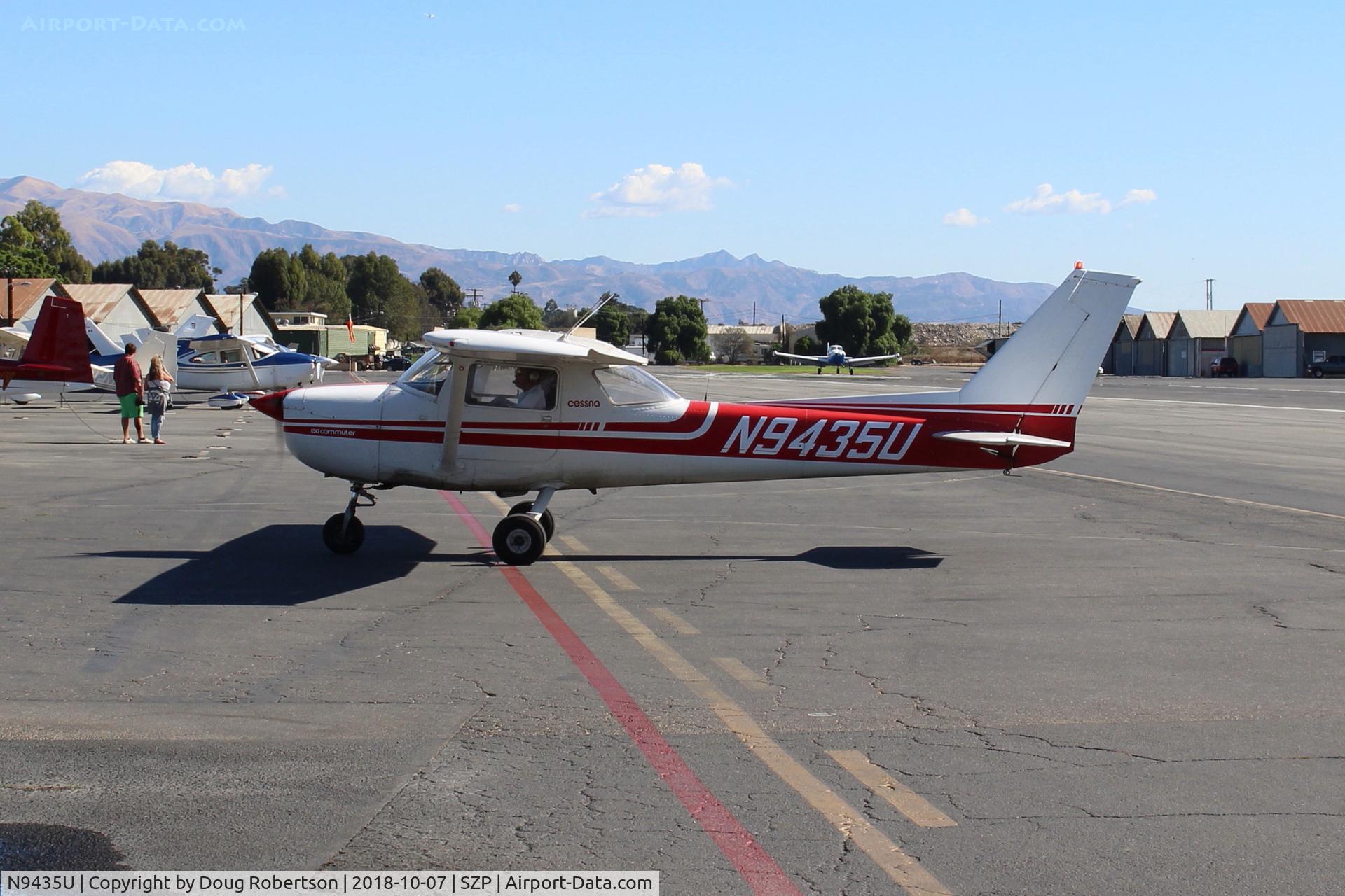 N9435U, 1976 Cessna 150M C/N 15078383, 1076 Cessna 150M, Continental O-200 100 Hp, taxi back