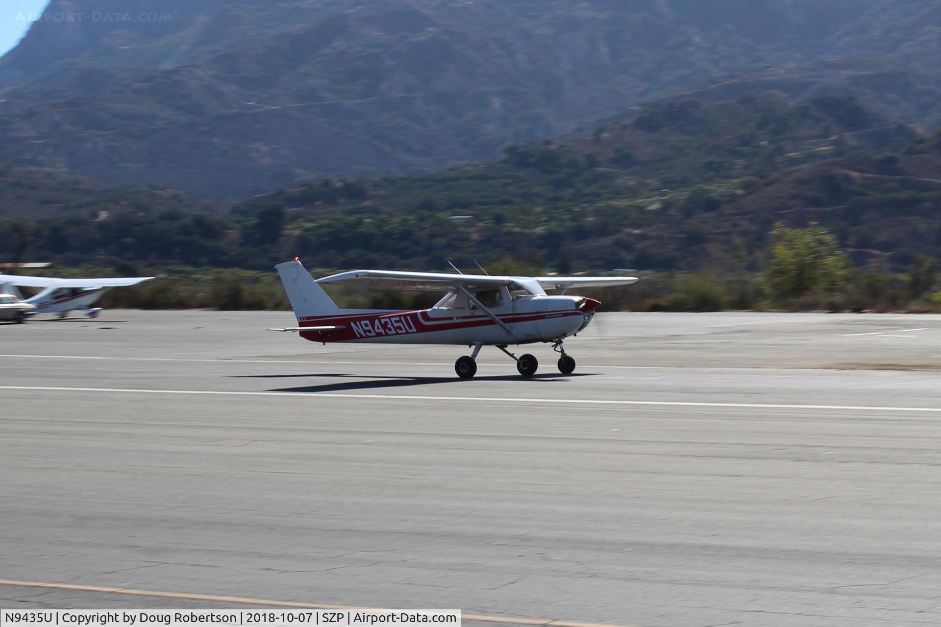 N9435U, 1976 Cessna 150M C/N 15078383, 1976 Cessna 150M, Continental O-200 100 Hp, takeoff roll Rwy 22