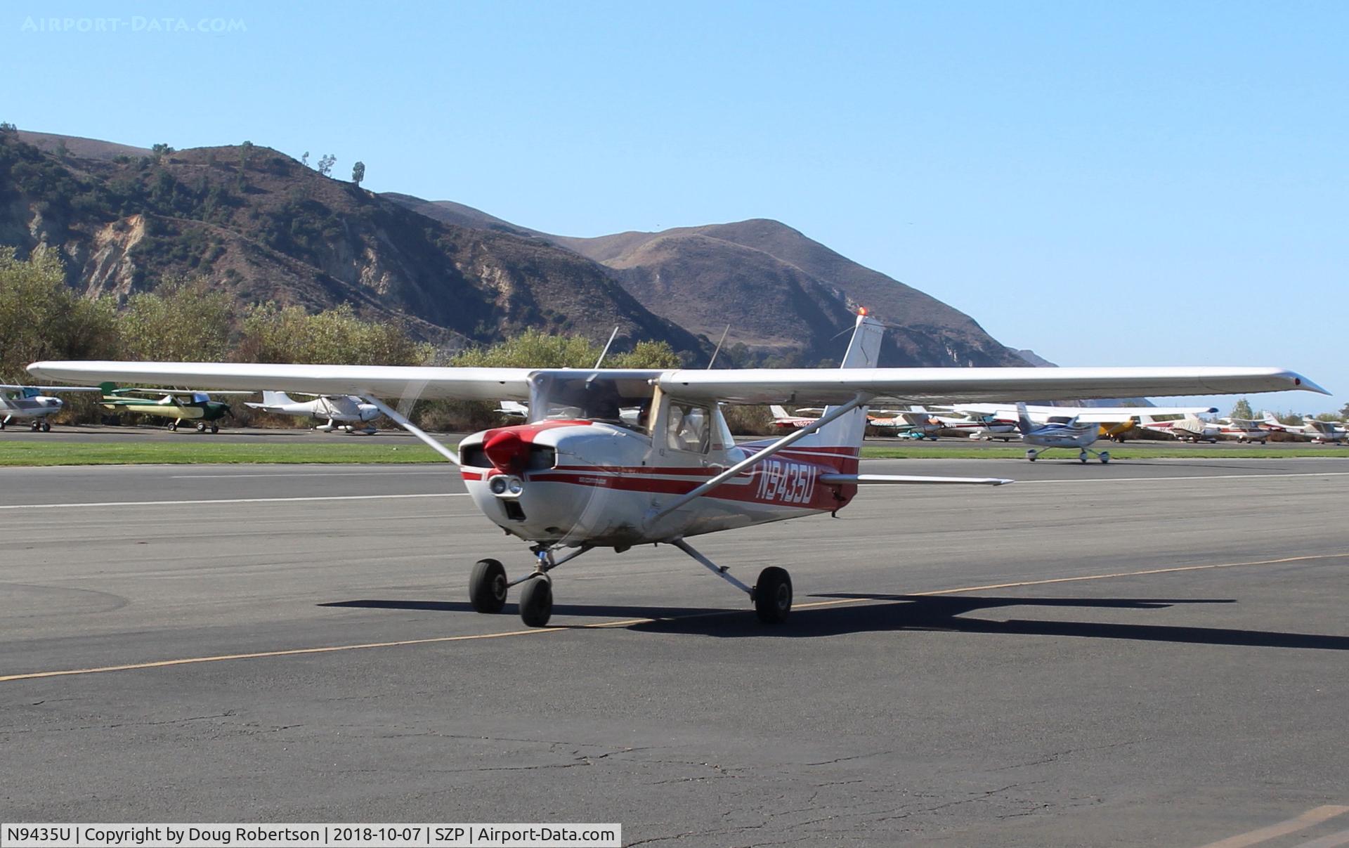 N9435U, 1976 Cessna 150M C/N 15078383, 1976 Cessna 150M, Continental O-200 100 Hp, taxi back