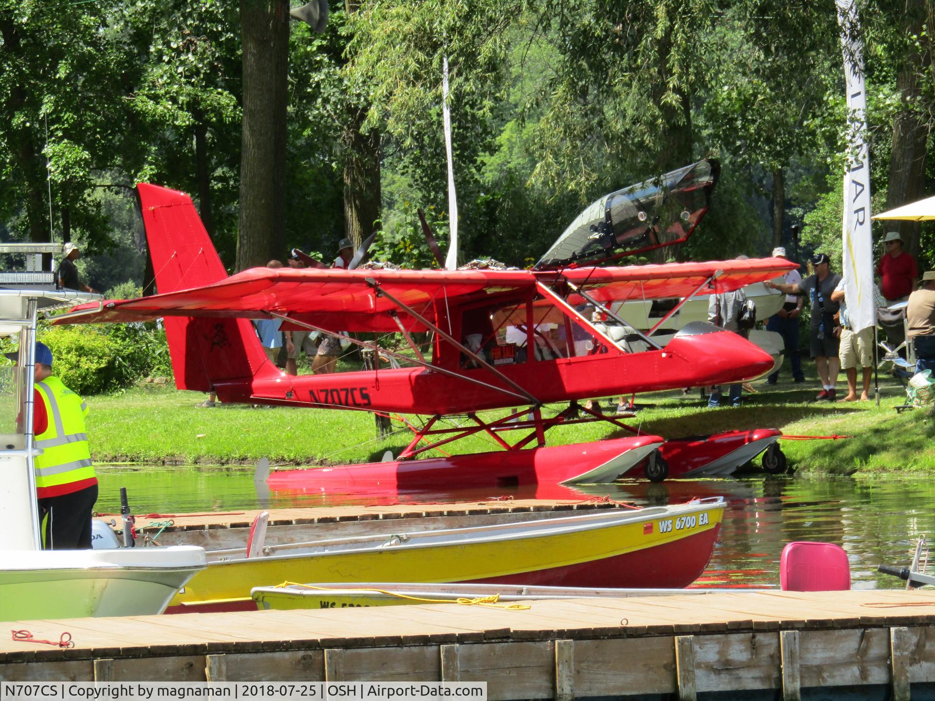 N707CS, Lockwood Aircam C/N AC158, At sea plane base for EAA 18