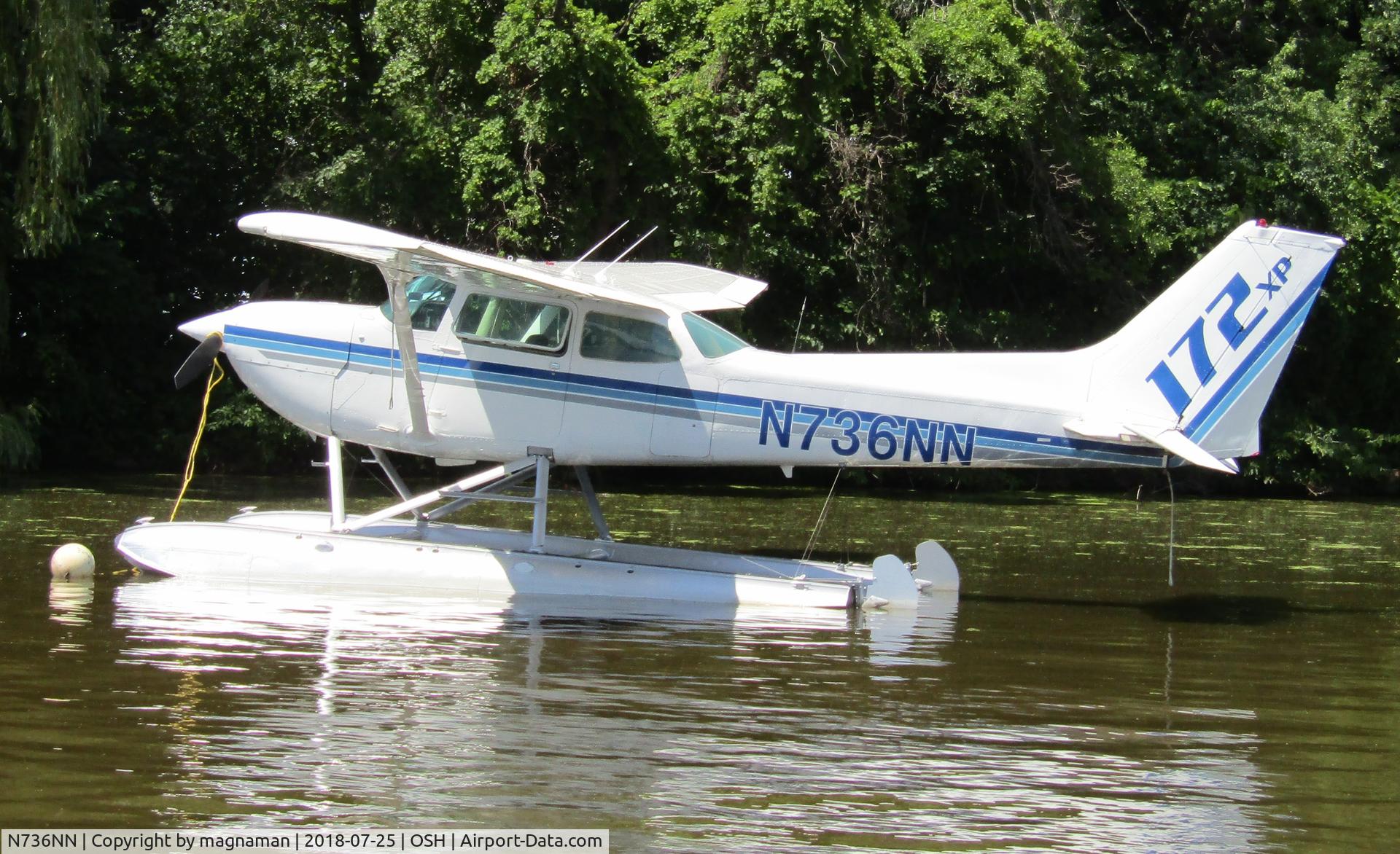 N736NN, 1977 Cessna R172K Hawk XP C/N R1722659, long range shot from grassy bank