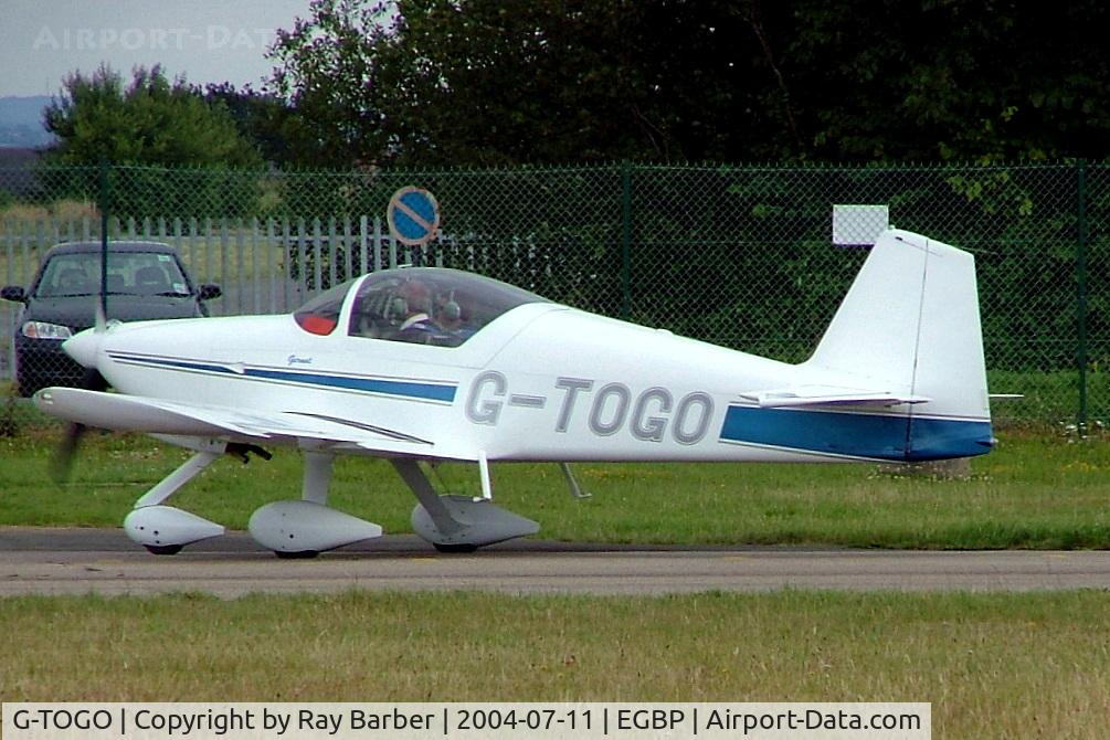 G-TOGO, 2003 Vans RV-6A C/N PFA 181A-13447, G-TOGO   Van's RV-6 [PFA 181A-13447] Kemble~G 11/07/2004