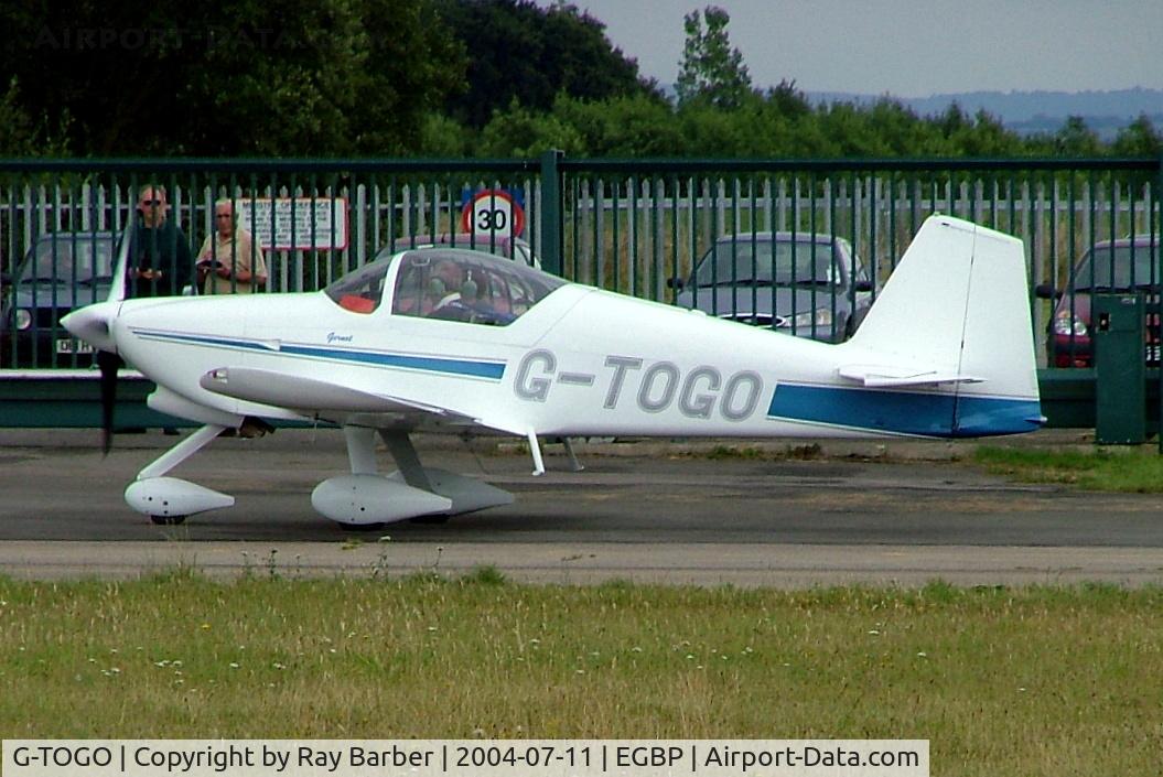 G-TOGO, 2003 Vans RV-6A C/N PFA 181A-13447, G-TOGO   Van's RV-6 [PFA 181A-13447] Kemble~G 11/07/2004