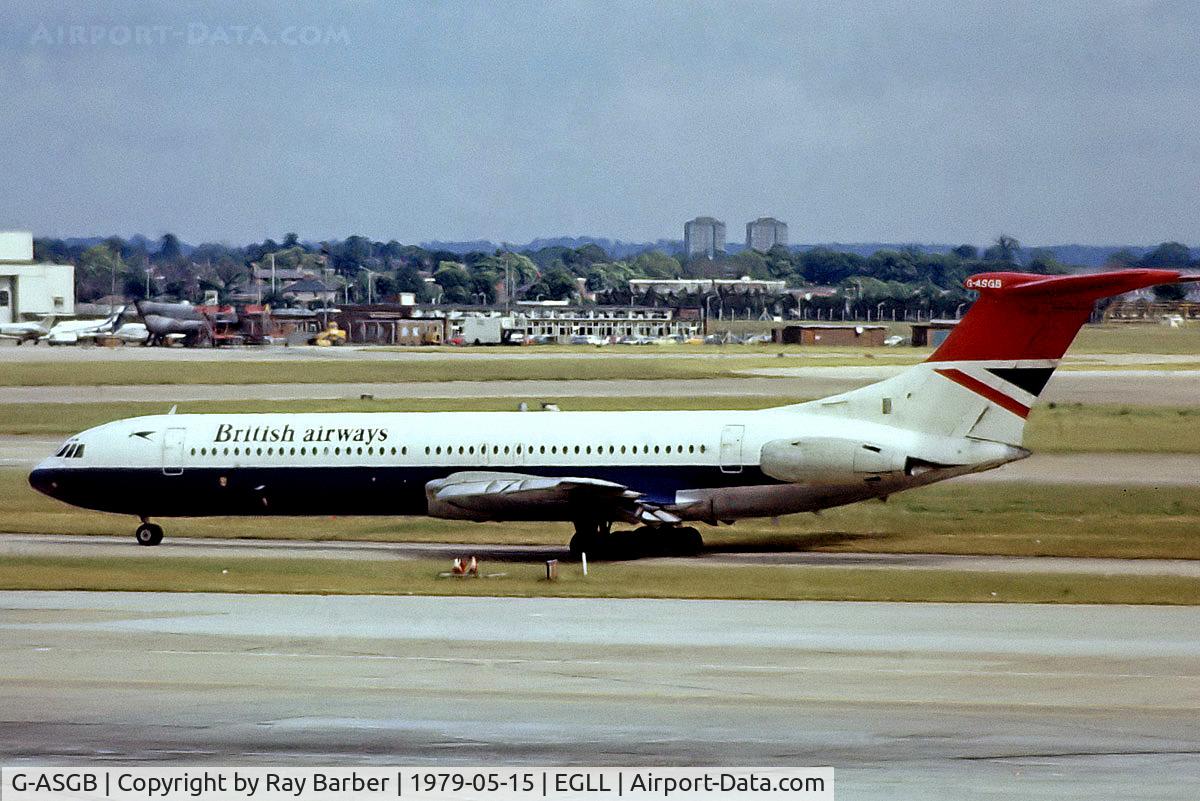 G-ASGB, 1964 BAC Super VC10 Srs 1151 C/N 852, G-ASGB   Vickers Super VC-10 1151 [852] (British Airways) Heathrow~G 15/05/1979