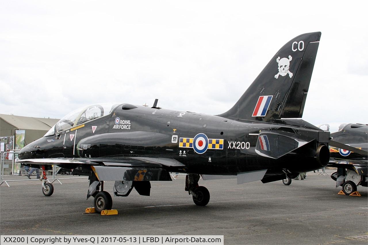 XX200, 1978 Hawker Siddeley Hawk T.1A C/N 047/312047, Hawker Siddeley Hawk T.1A, Static display, Bordeaux-Mérignac Air Base 106 (LFBD-BOD) Open day 2017