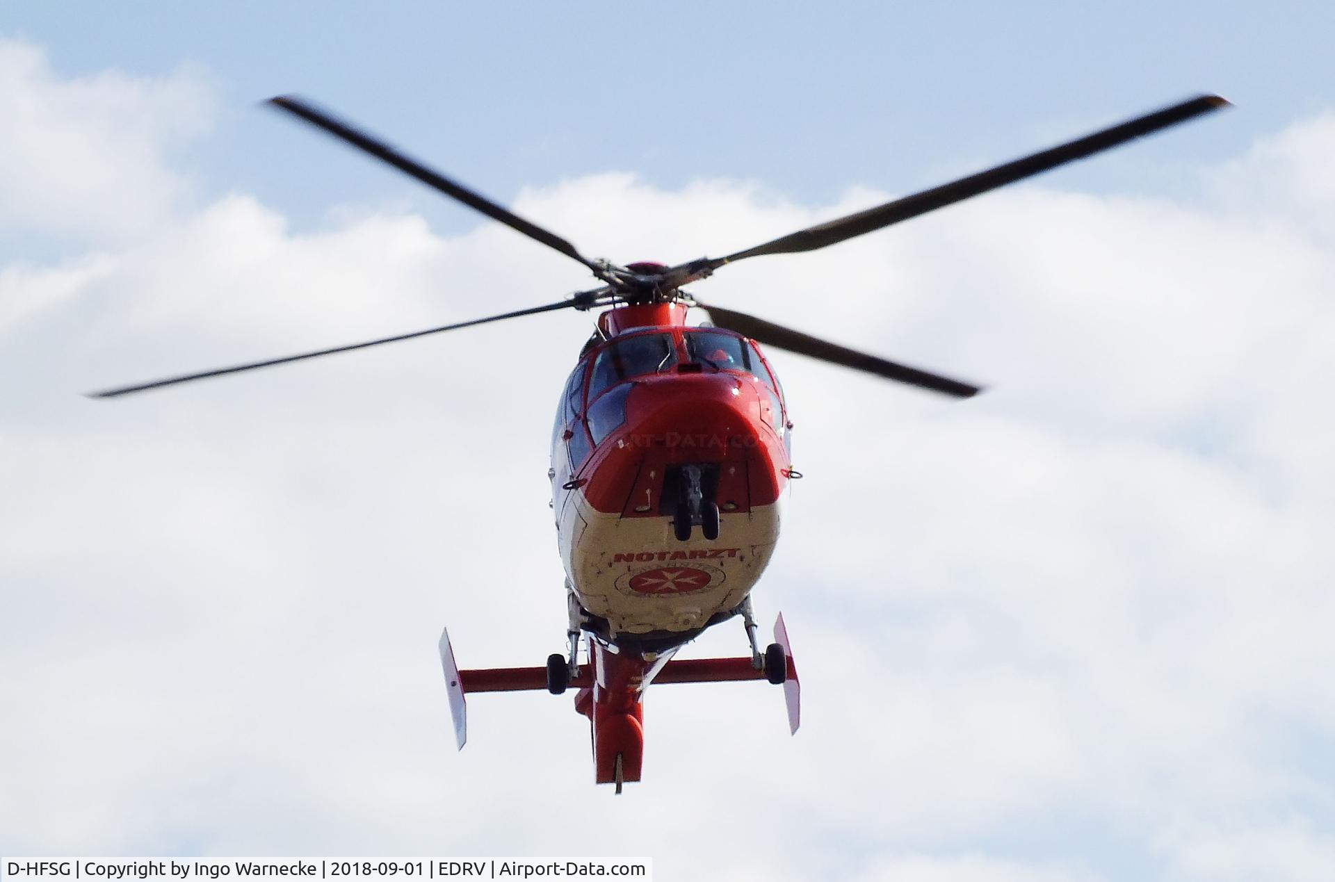 D-HFSG, 2003 Eurocopter AS-365N-3 Dauphin 2 C/N 6649, Eurocopter AS.365N-3 Dauphin 2 of the Johanniter Rettungsdienst EMS at the 2018 Flugplatzfest Wershofen