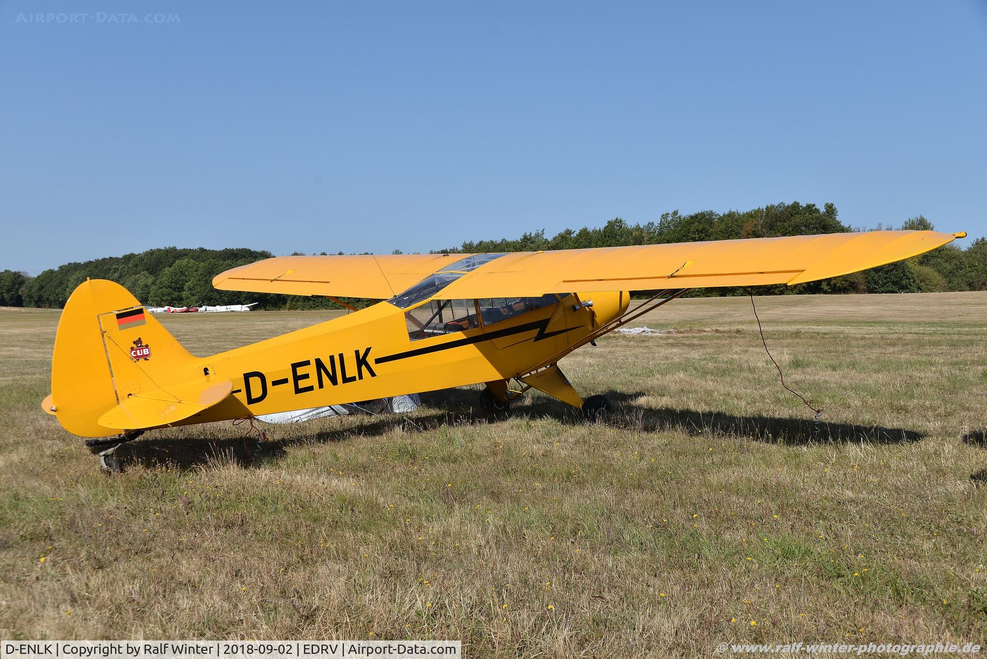 D-ENLK, 1951 Piper L-18C Super Cub C/N 18-1556, Piper PA-18-95 Super Cub - Private - 18-1556 - D-ENLK - 02.09.2018 - EDRV