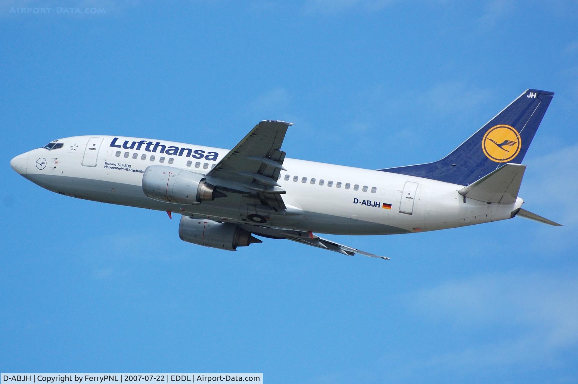 D-ABJH, 1991 Boeing 737-530 C/N 25357, Lufthansa B735 taking-off. Broken-up in 2012.