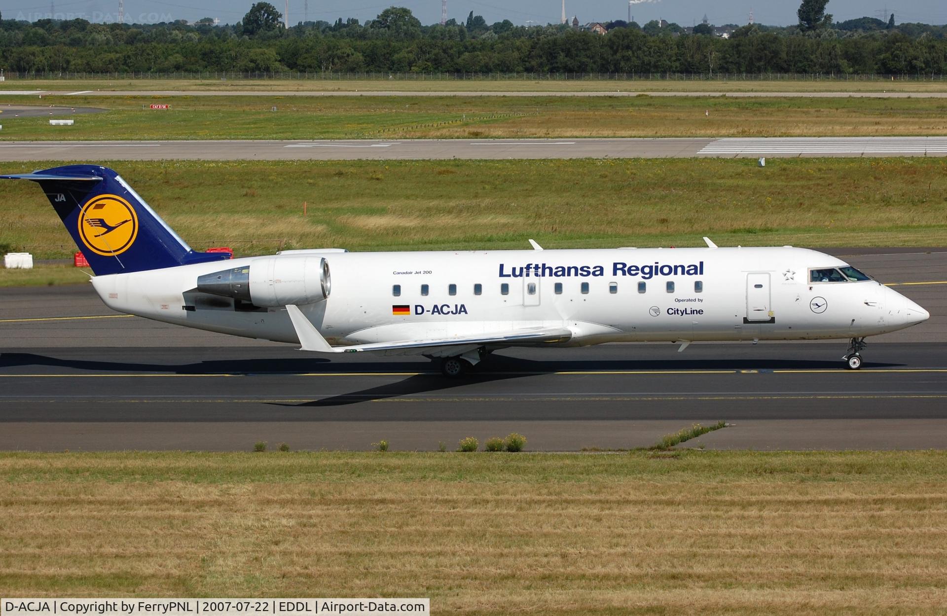 D-ACJA, 1996 Canadair CRJ-100LR (CL-600-2B19) C/N 7122, LH Regional CL200