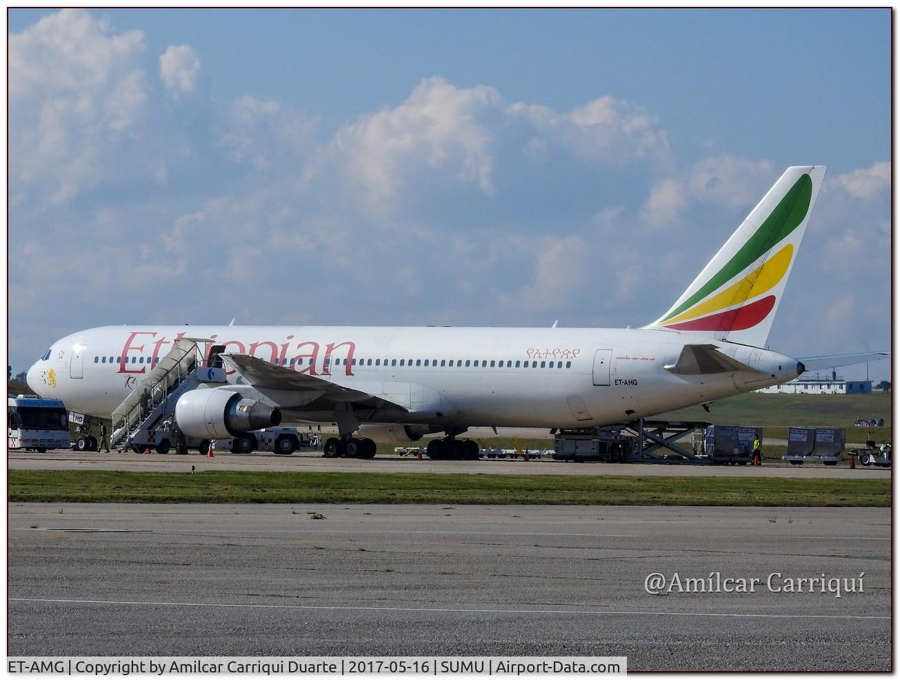 ET-AMG, 2000 Boeing 767-3BG/ER C/N 30566, Landed at SUMU
