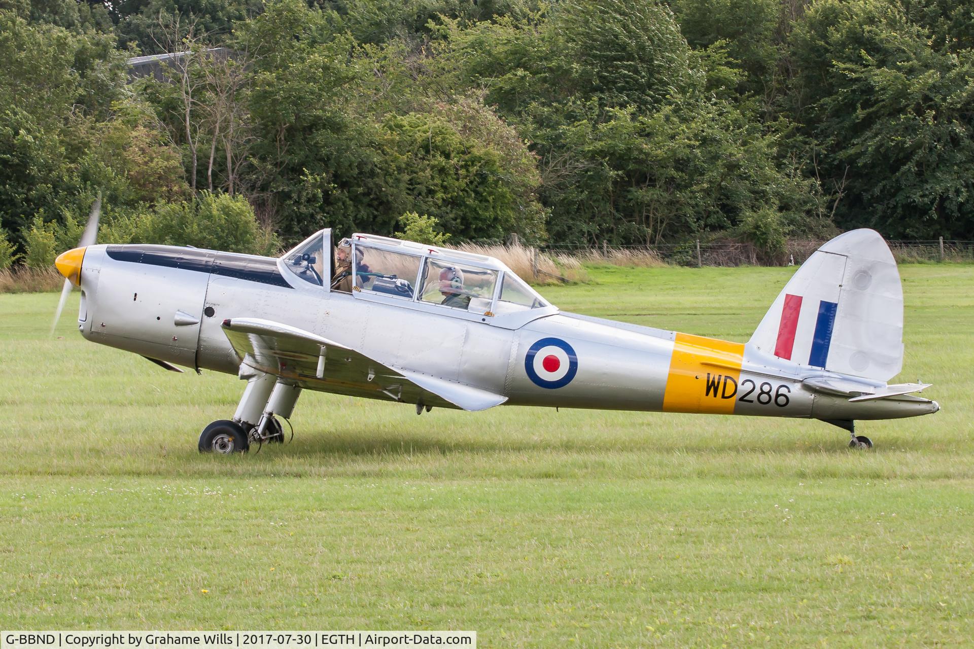 G-BBND, 1950 De Havilland DHC-1 Chipmunk T.10 C/N C1/0225, De Havilland Canada DHC-1 Chipmunk T10 G-BBND (WD286), Old Warden 30/7/17