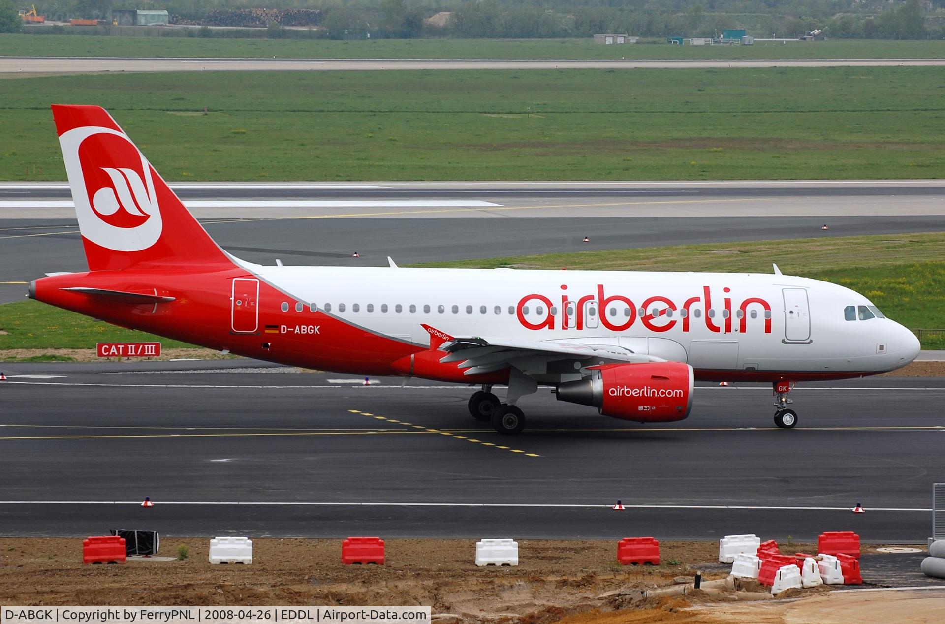 D-ABGK, 2008 Airbus A319-112 C/N 3447, Air Berlin A319