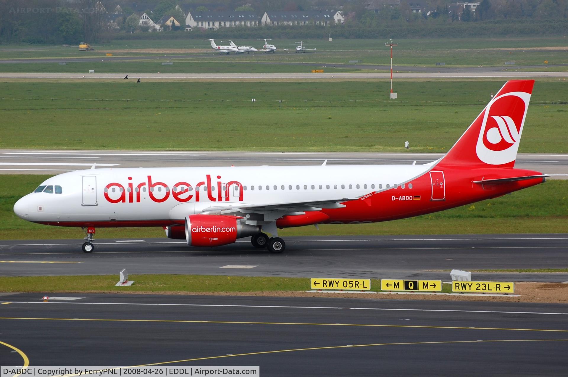 D-ABDC, 2005 Airbus A320-214 C/N 2654, Air Berlin A320, now flies for Chengdu Airlines.