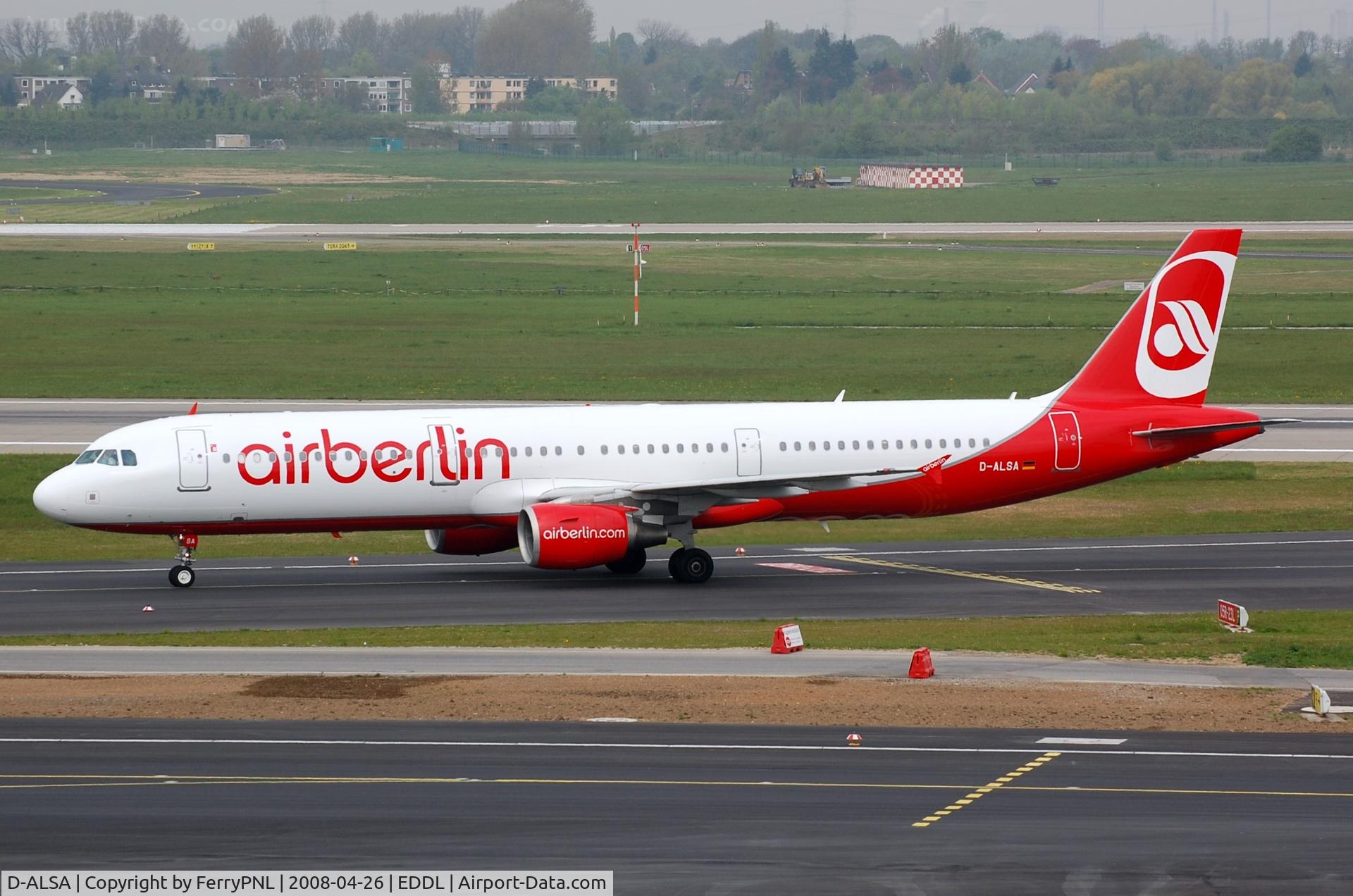 D-ALSA, 2001 Airbus A321-211 C/N 1629, Air Berlin A321